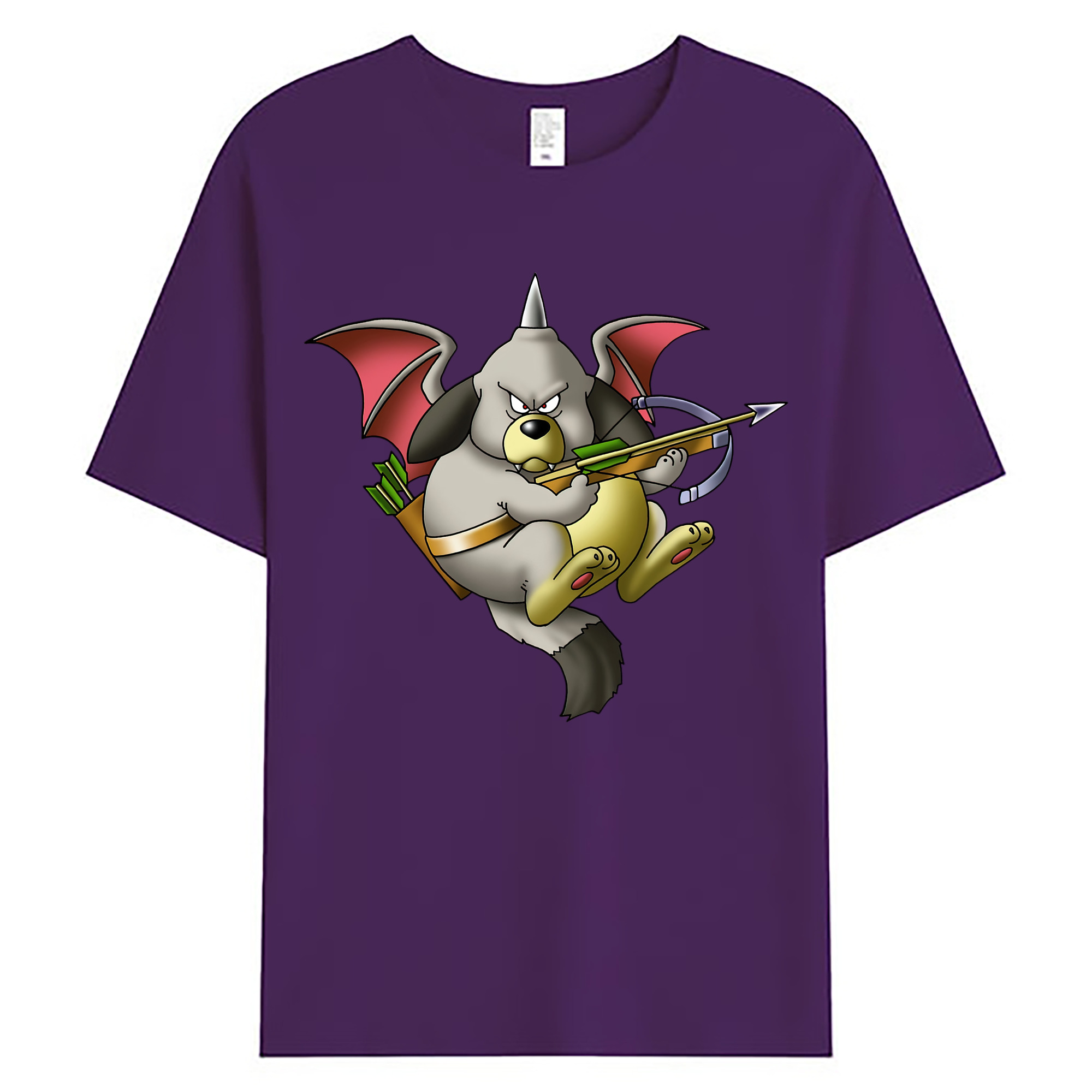 （画像用） ドラゴンクエスト Doragon Kuesuto Dragon Quest 綿100％ メンズ半袖Tシャツ｜肌触りやわらか＆通気性