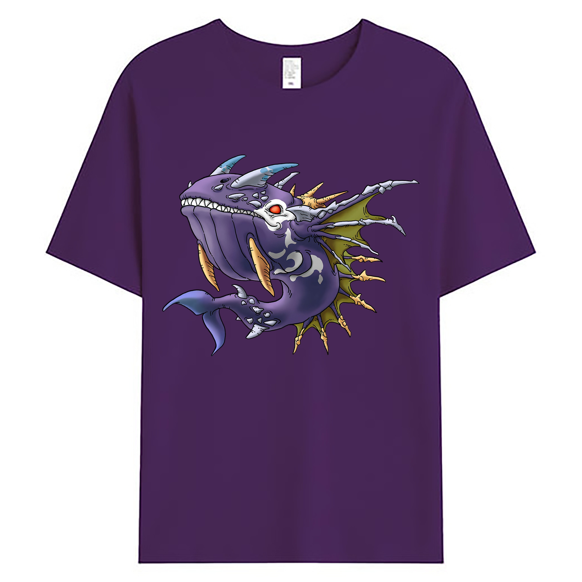 （画像用） ドラゴンクエスト Doragon Kuesuto Dragon Quest 綿100％ メンズ半袖Tシャツ｜肌触りやわらか＆通気性