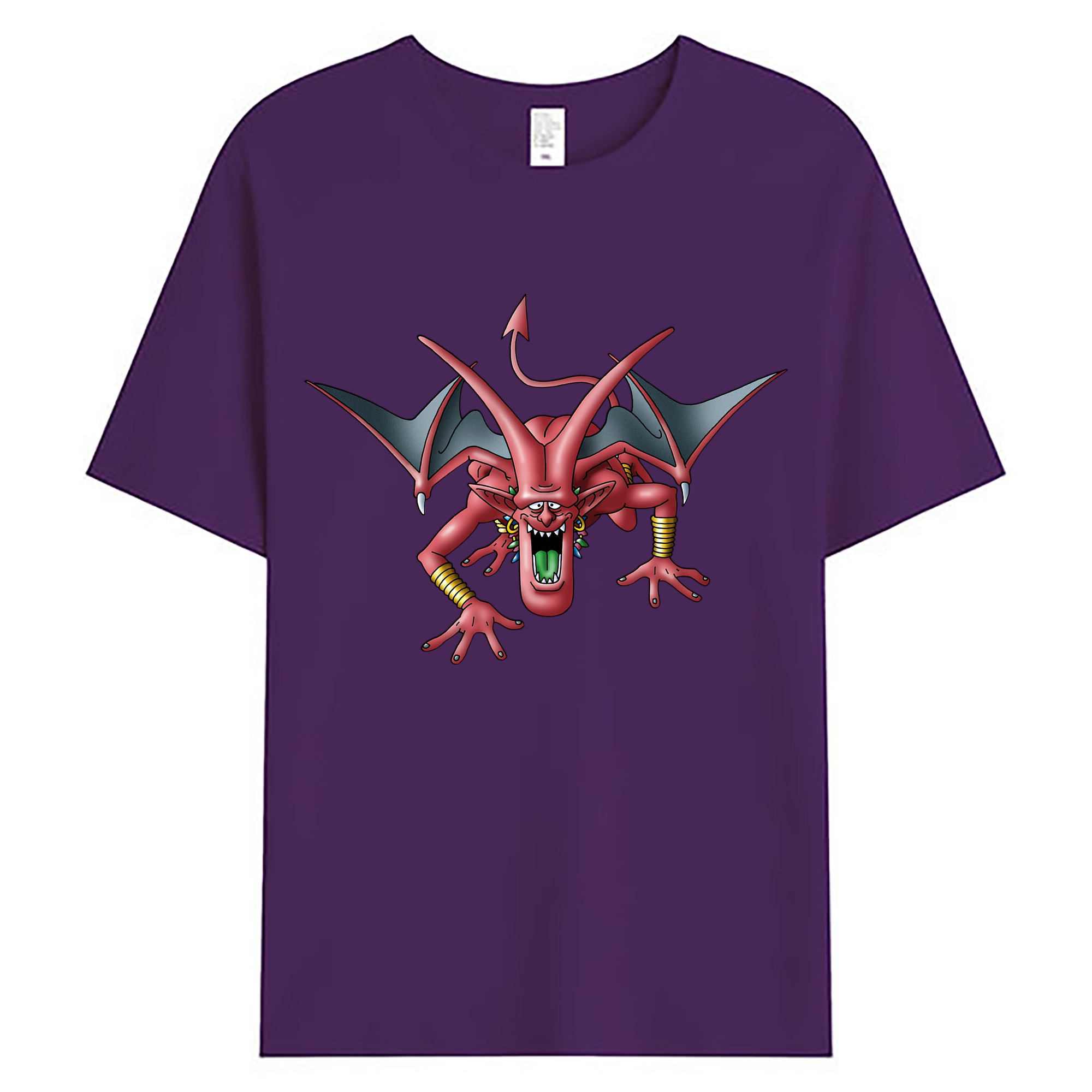 （画像用） ドラゴンクエスト Doragon Kuesuto Dragon Quest 綿100％ メンズ半袖Tシャツ｜肌触りやわらか＆通気性