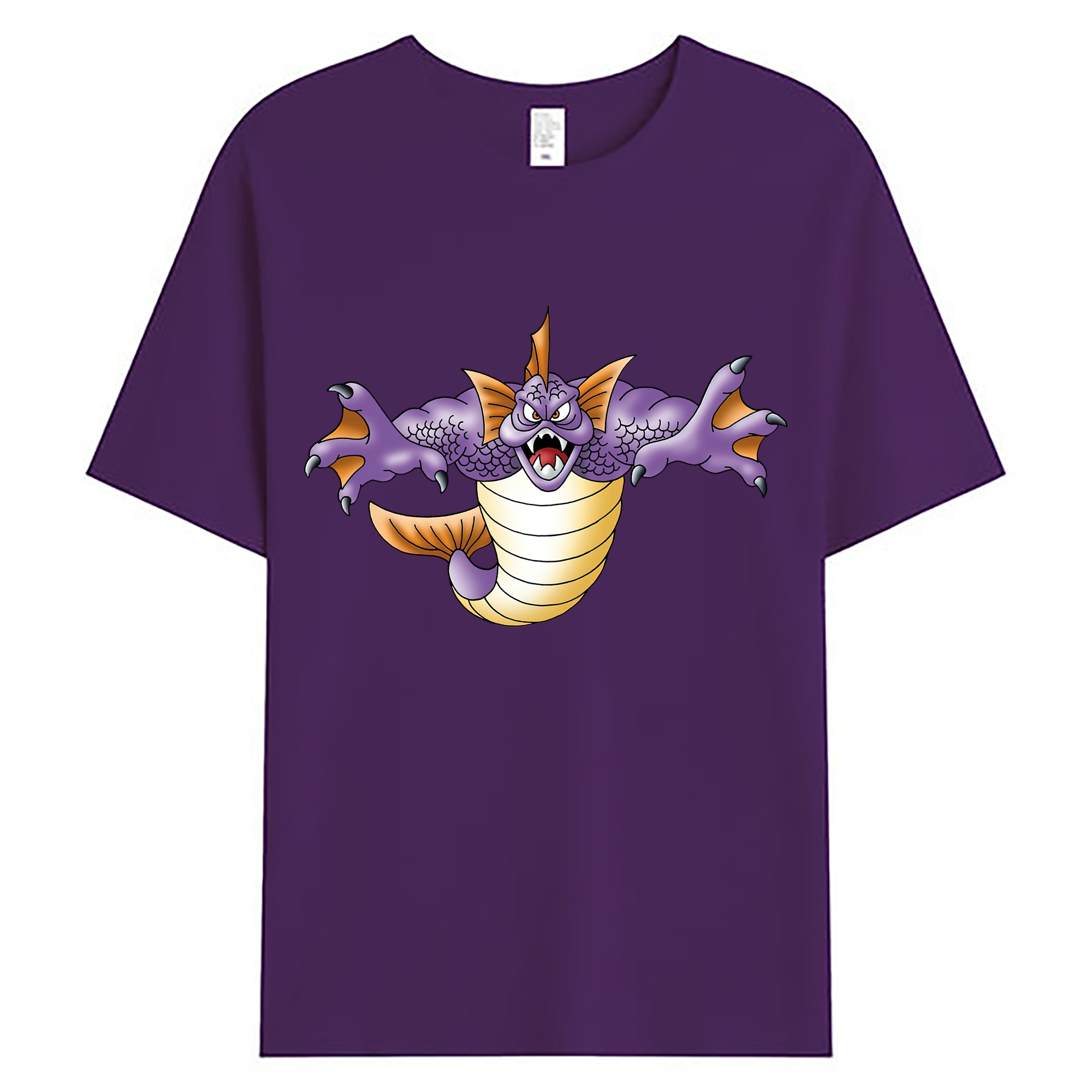 （画像用） ドラゴンクエスト Doragon Kuesuto Dragon Quest 綿100％ メンズ半袖Tシャツ｜肌触りやわらか＆通気性