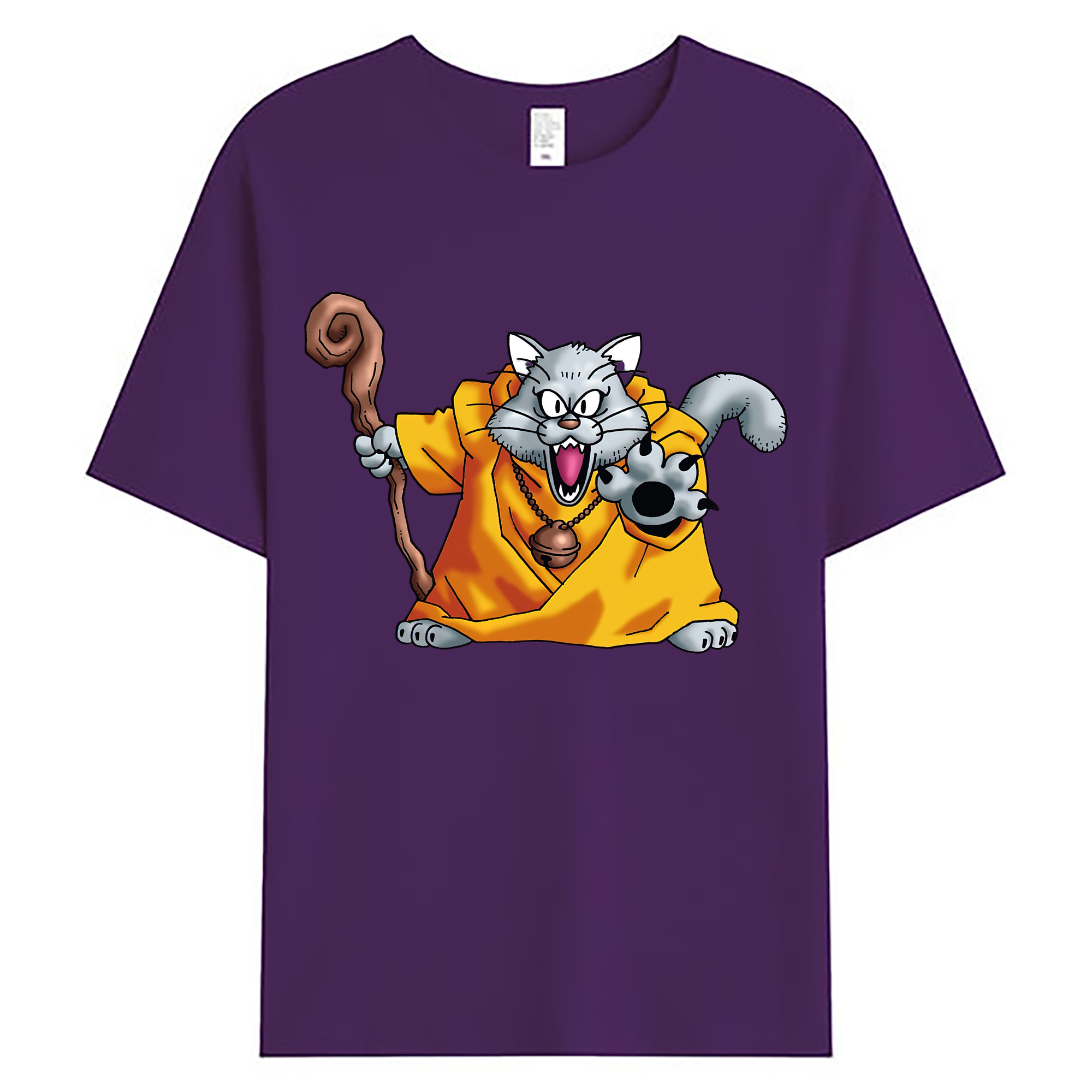 （画像用） ドラゴンクエスト Doragon Kuesuto Dragon Quest 綿100％ メンズ半袖Tシャツ｜肌触りやわらか＆通気性