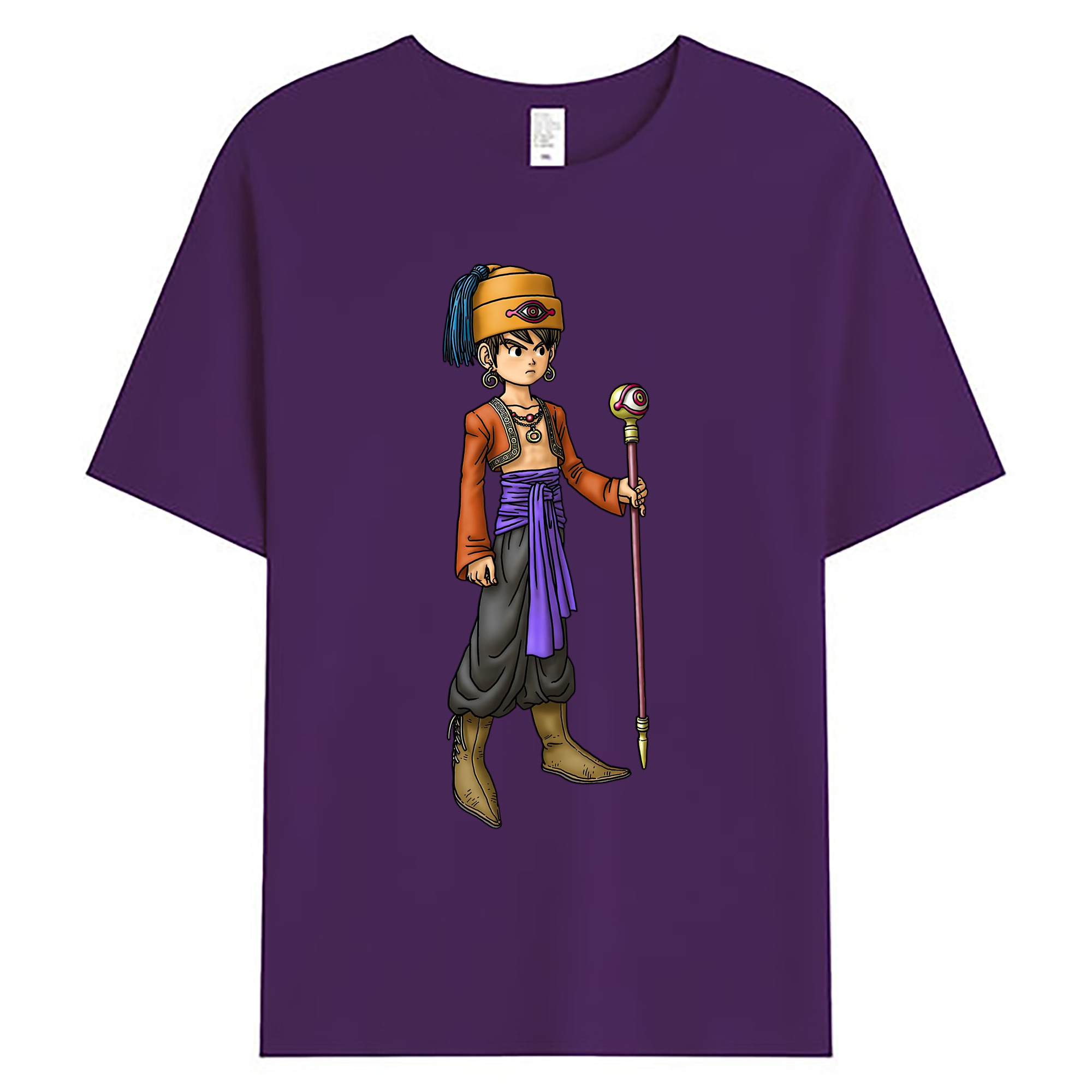 （画像用） ドラゴンクエスト Doragon Kuesuto Dragon Quest 綿100％ メンズ半袖Tシャツ｜肌触りやわらか＆通気性