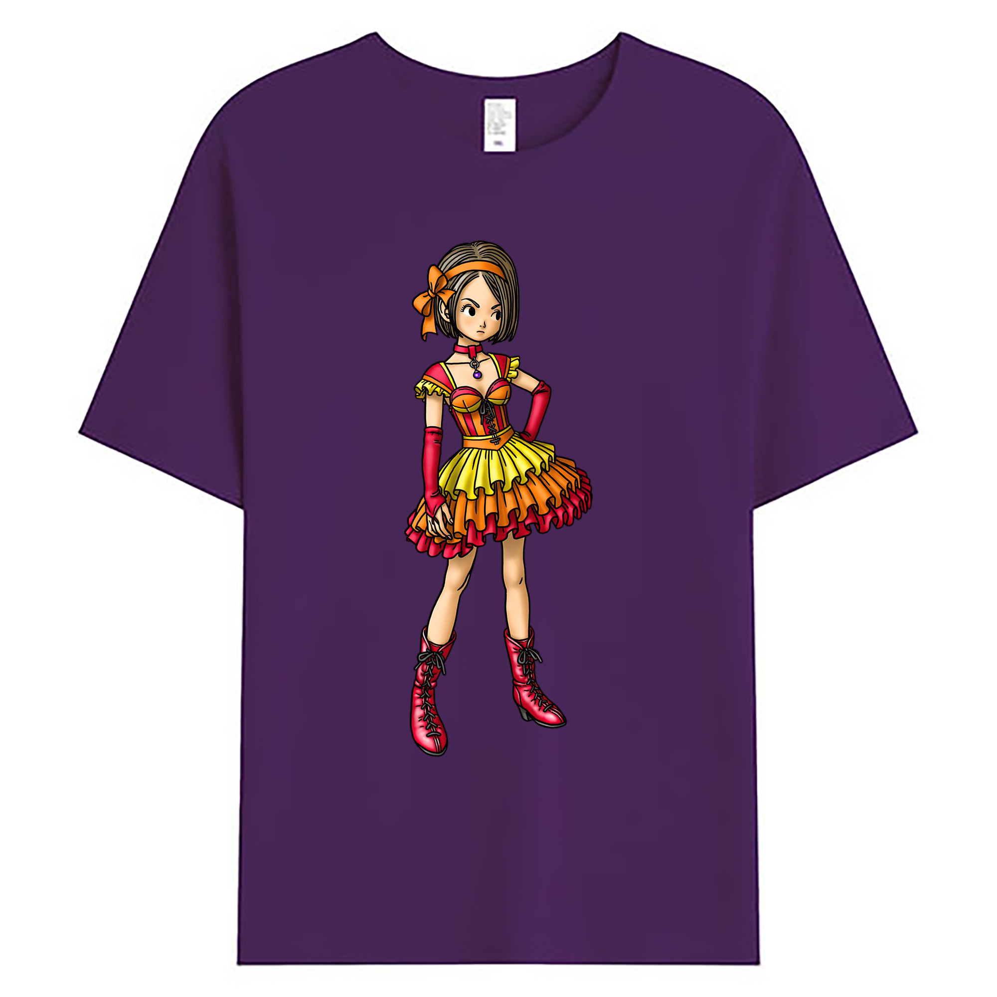（画像用） ドラゴンクエスト Doragon Kuesuto Dragon Quest 綿100％ メンズ半袖Tシャツ｜肌触りやわらか＆通気性