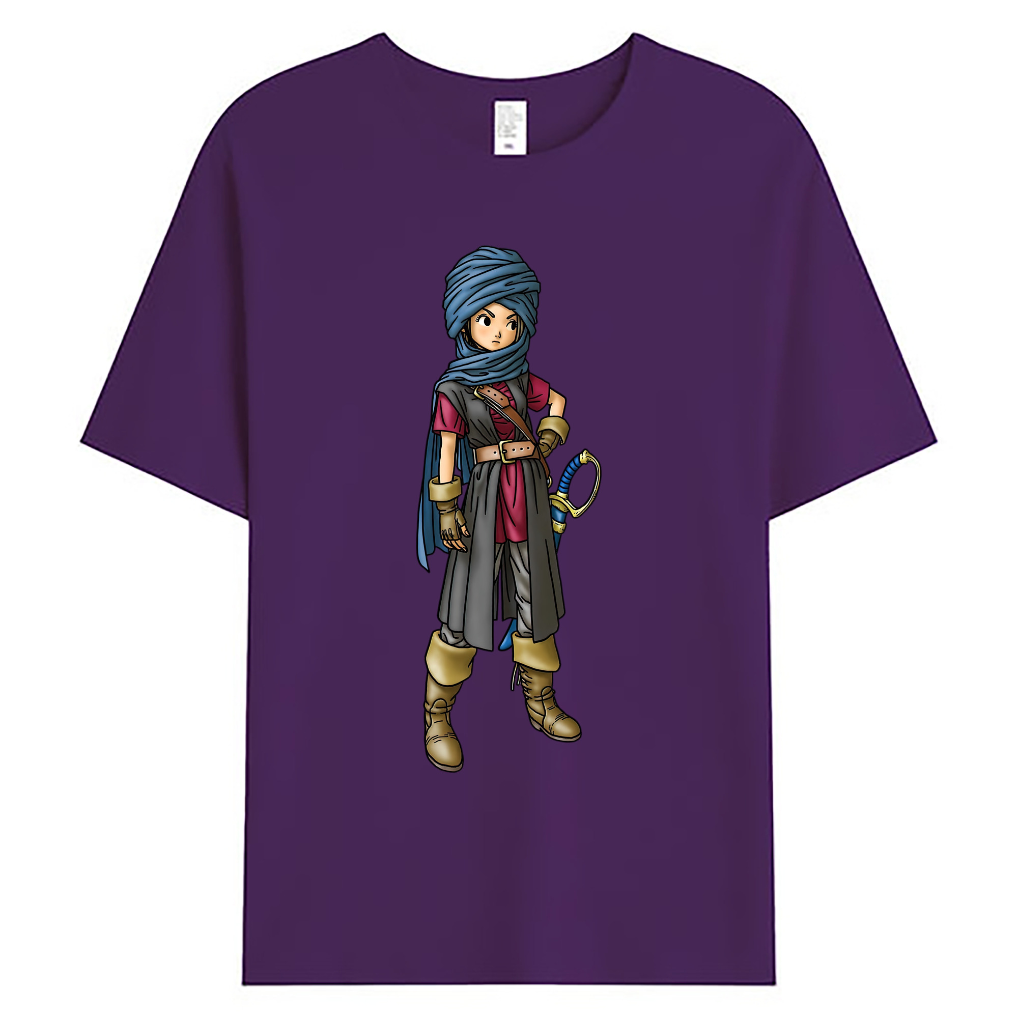 （画像用） ドラゴンクエスト Doragon Kuesuto Dragon Quest 綿100％ メンズ半袖Tシャツ｜肌触りやわらか＆通気性