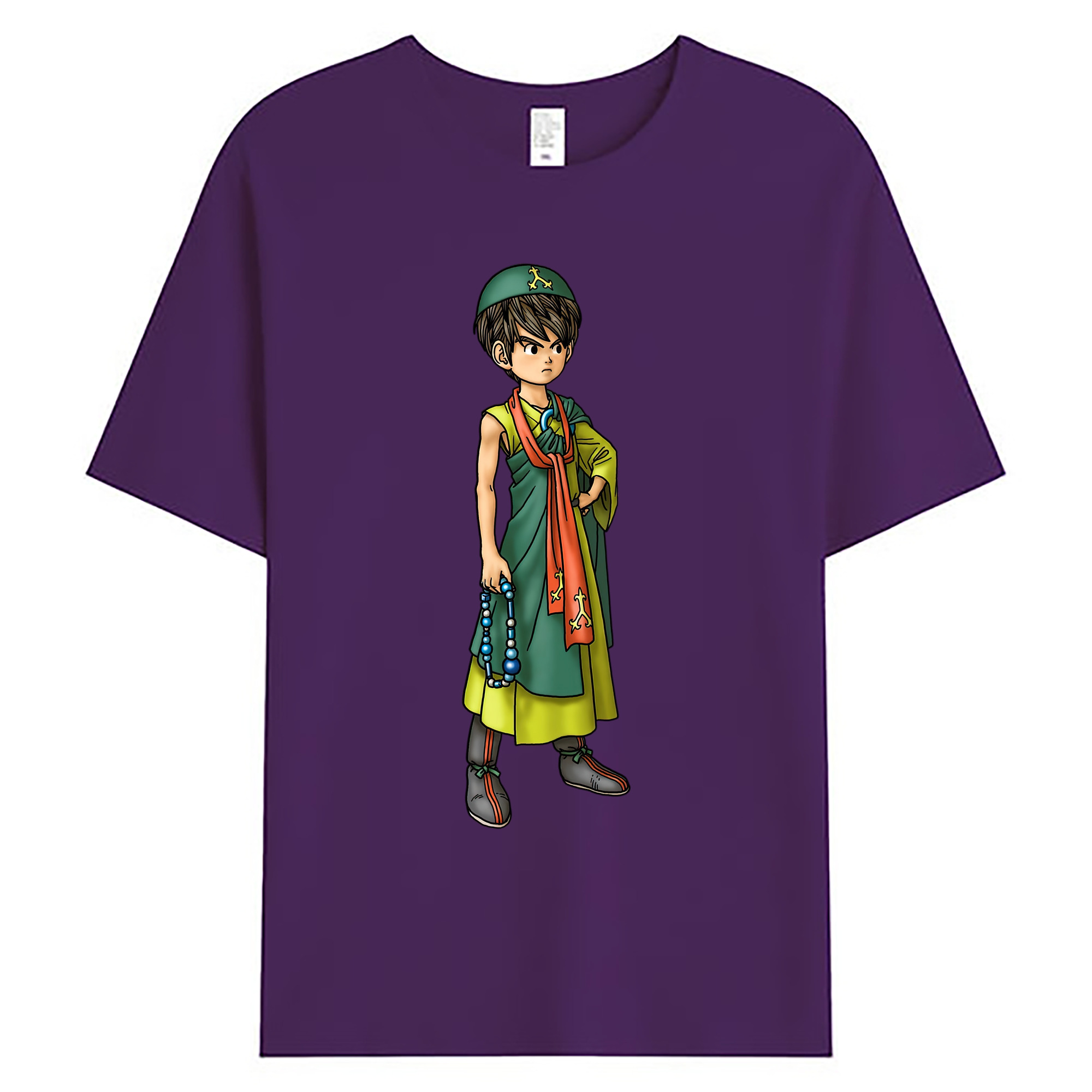 （画像用） ドラゴンクエスト Doragon Kuesuto Dragon Quest 綿100％ メンズ半袖Tシャツ｜肌触りやわらか＆通気性
