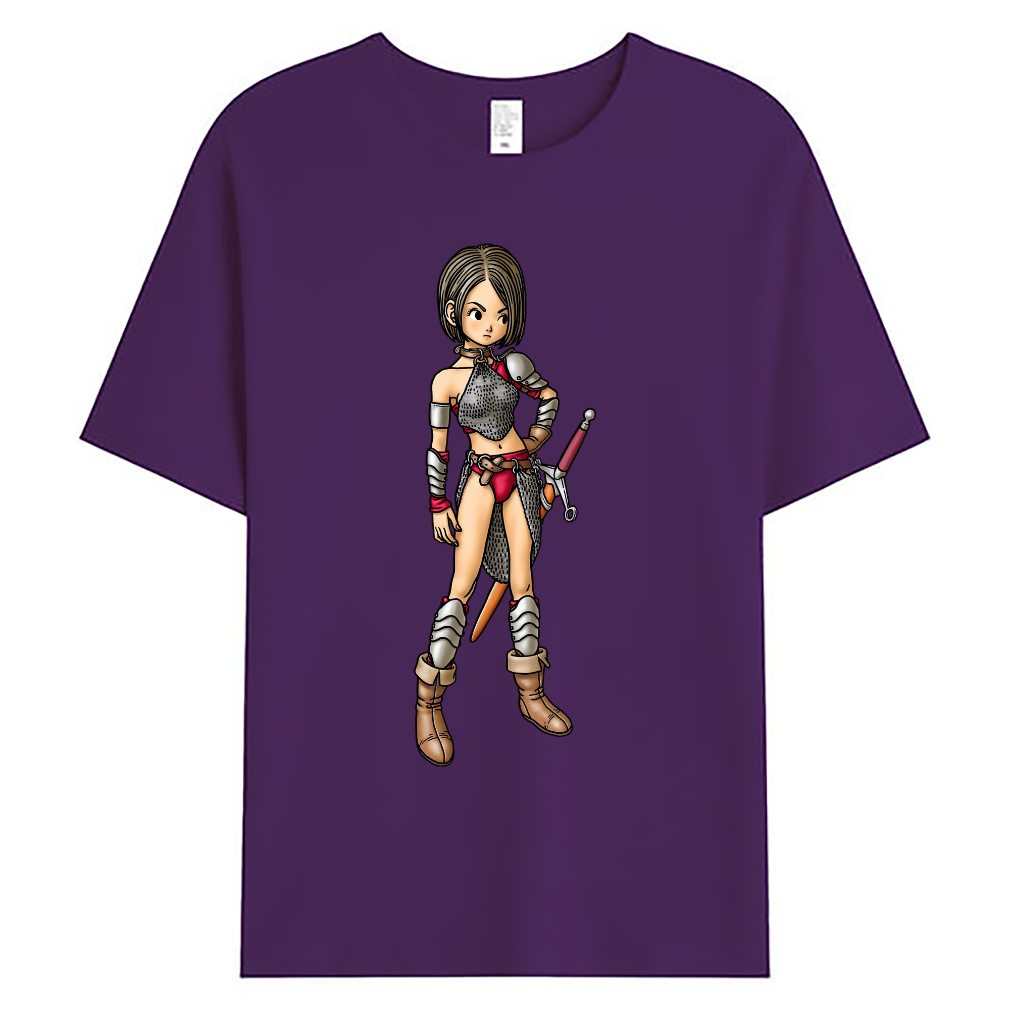 （画像用） ドラゴンクエスト Doragon Kuesuto Dragon Quest 綿100％ メンズ半袖Tシャツ｜肌触りやわらか＆通気性