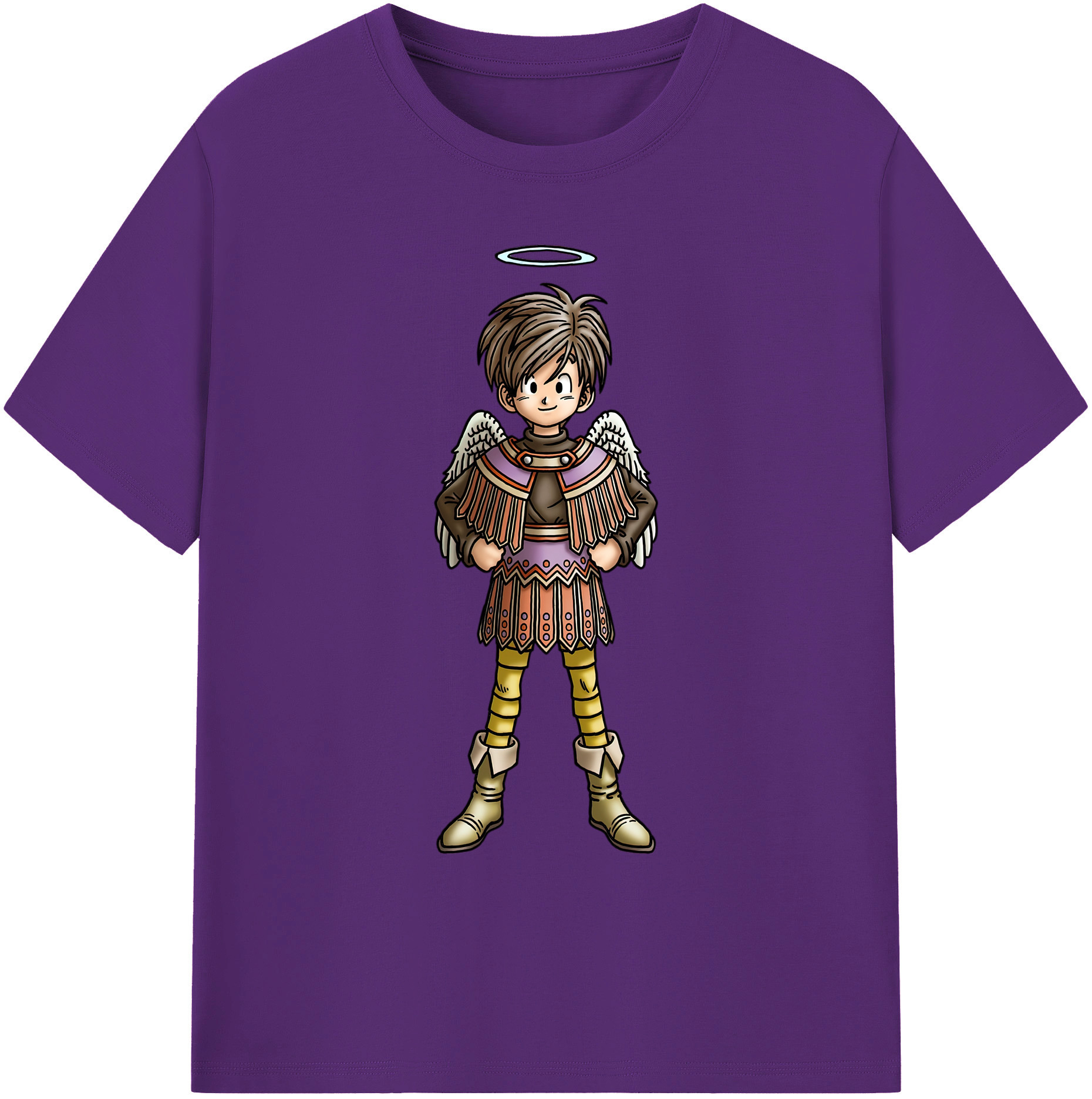 （画像用） ドラゴンクエスト Doragon Kuesuto Dragon Quest 綿100％ メンズ半袖Tシャツ｜肌触りやわらか＆通気性
