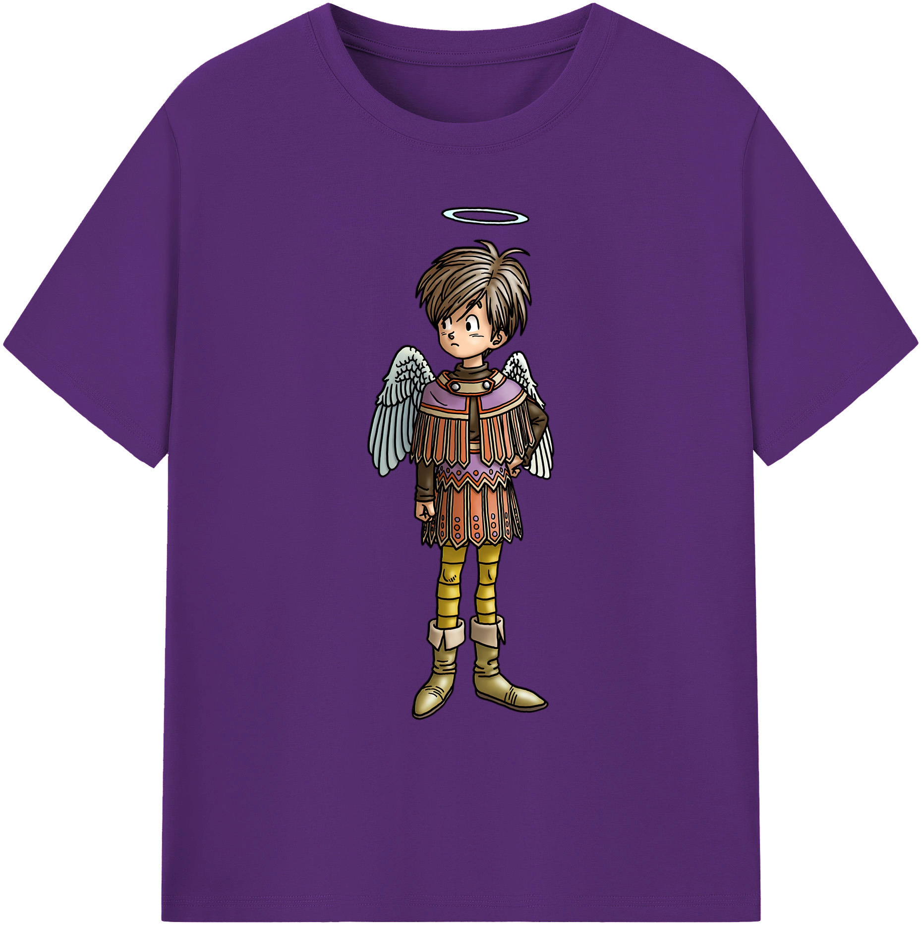 （画像用） ドラゴンクエスト Doragon Kuesuto Dragon Quest 綿100％ メンズ半袖Tシャツ｜肌触りやわらか＆通気性