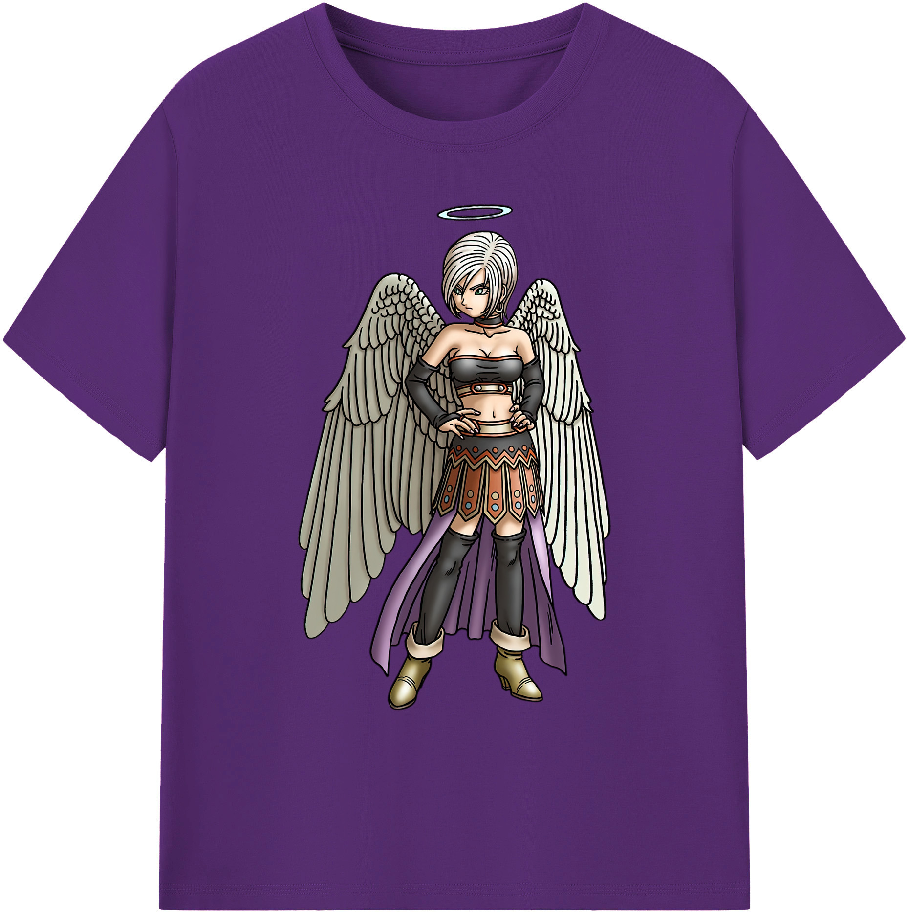 （画像用） ドラゴンクエスト Doragon Kuesuto Dragon Quest 綿100％ メンズ半袖Tシャツ｜肌触りやわらか＆通気性