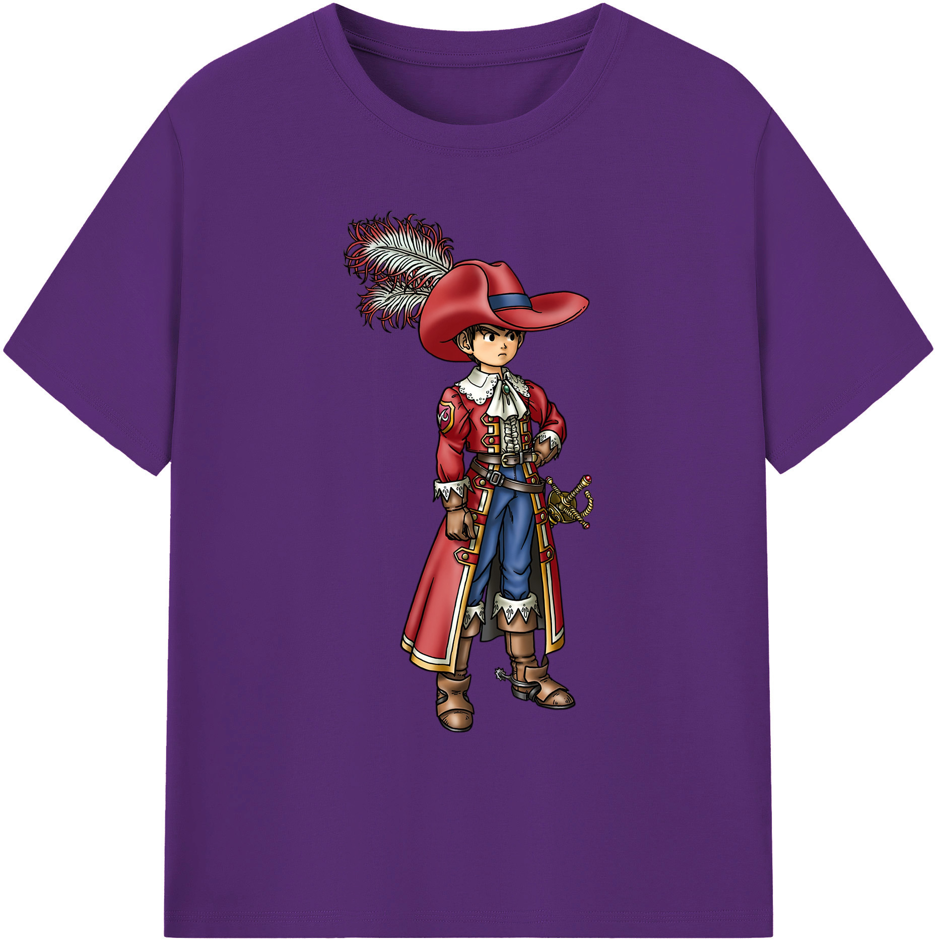 （画像用） ドラゴンクエスト Doragon Kuesuto Dragon Quest 綿100％ メンズ半袖Tシャツ｜肌触りやわらか＆通気性