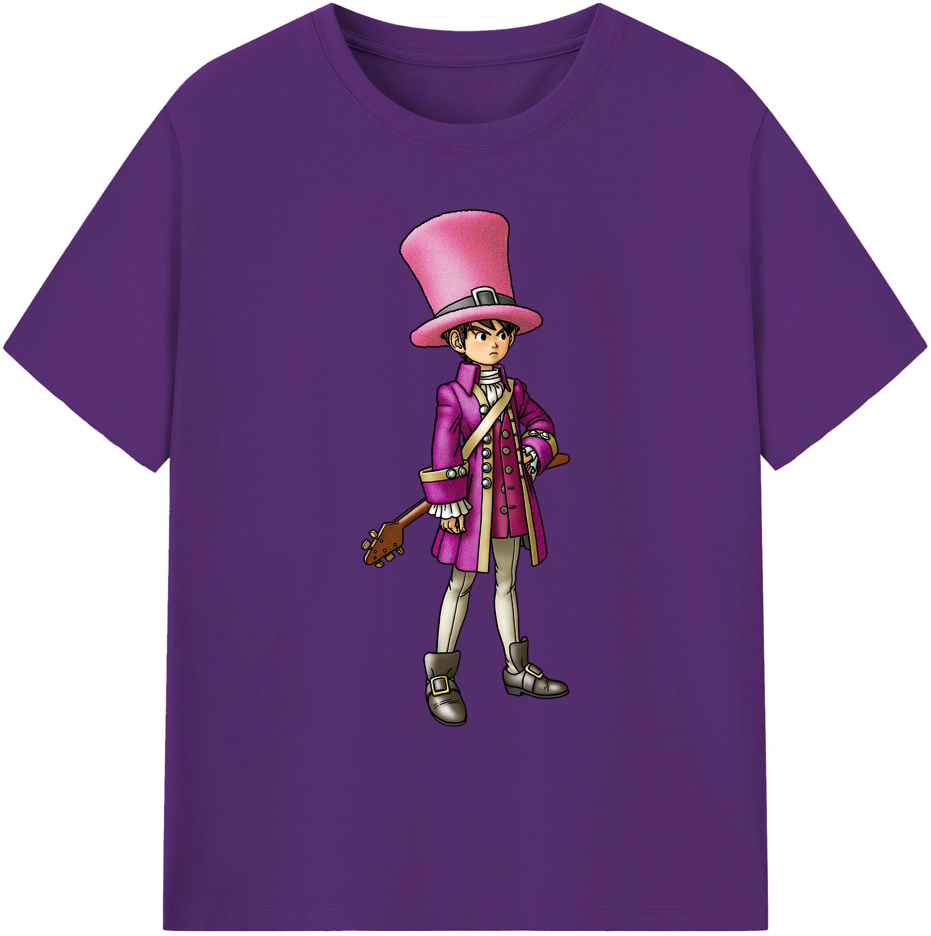 （画像用） ドラゴンクエスト Doragon Kuesuto Dragon Quest 綿100％ メンズ半袖Tシャツ｜肌触りやわらか＆通気性