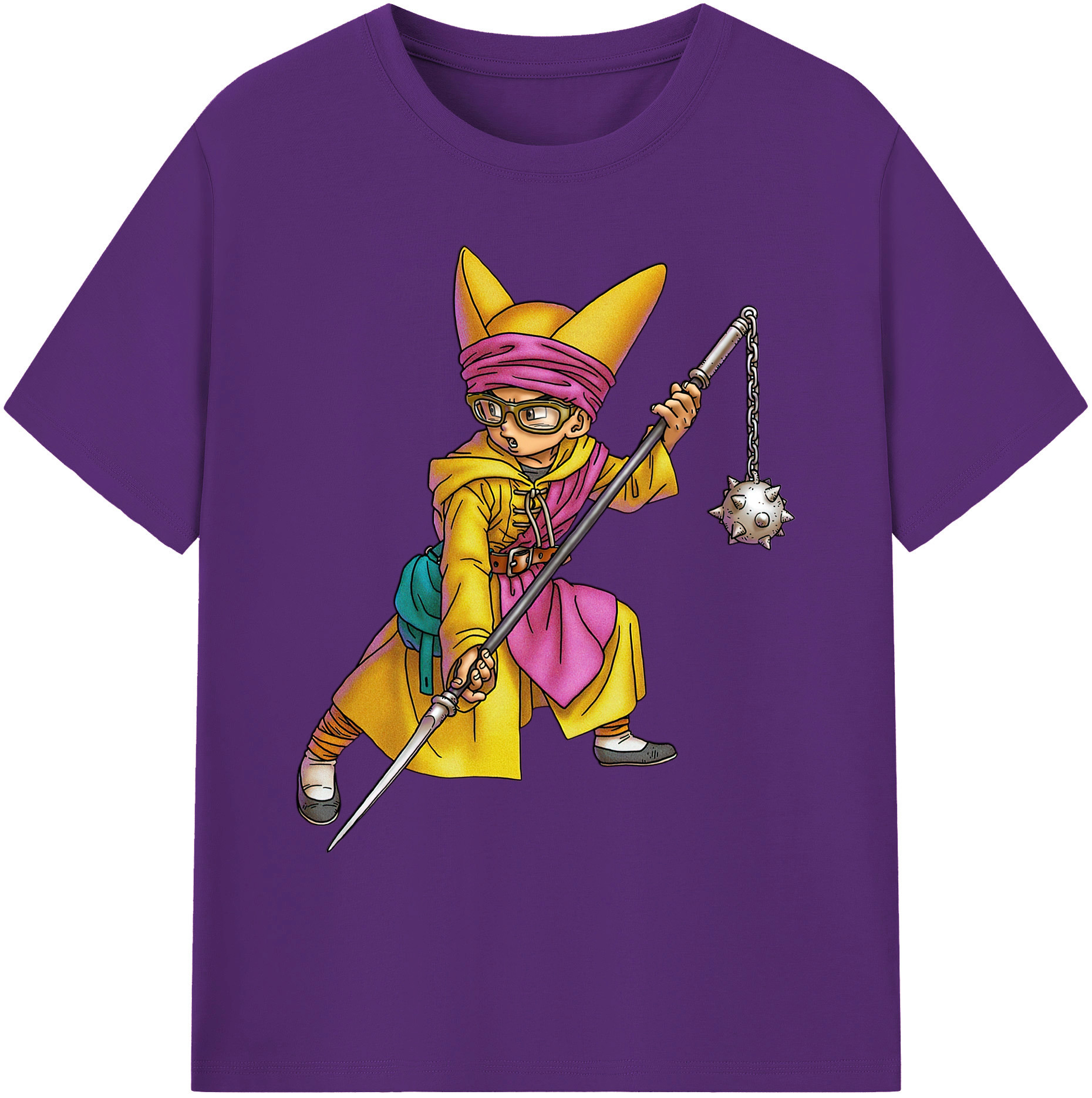 （画像用） ドラゴンクエスト Doragon Kuesuto Dragon Quest 綿100％ メンズ半袖Tシャツ｜肌触りやわらか＆通気性