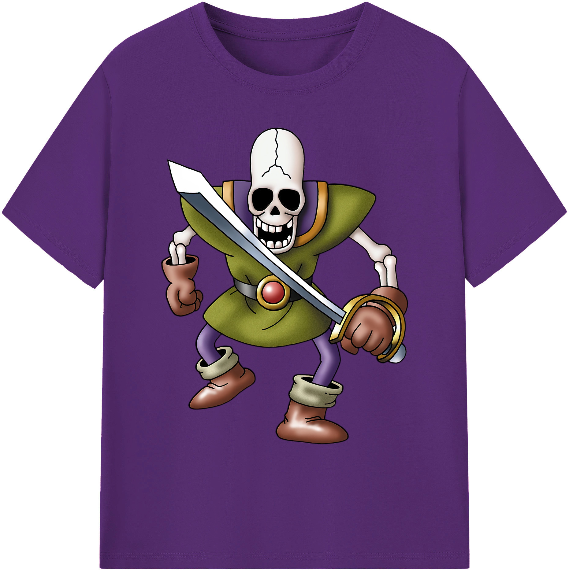 （画像用） ドラゴンクエスト Doragon Kuesuto Dragon Quest 綿100％ メンズ半袖Tシャツ｜肌触りやわらか＆通気性