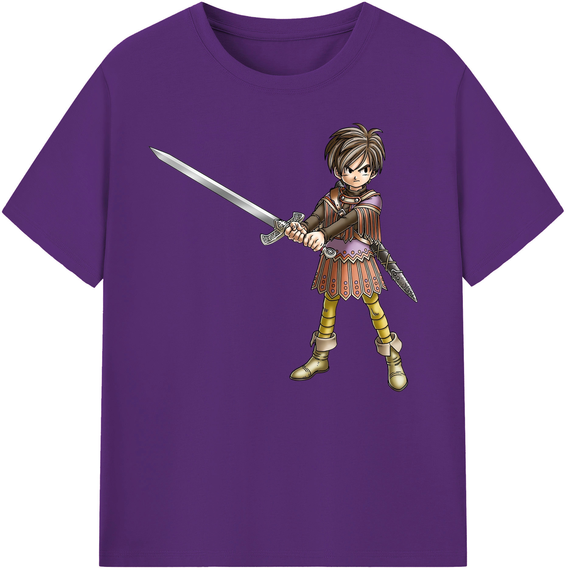 （画像用） ドラゴンクエスト Doragon Kuesuto Dragon Quest 綿100％ メンズ半袖Tシャツ｜肌触りやわらか＆通気性