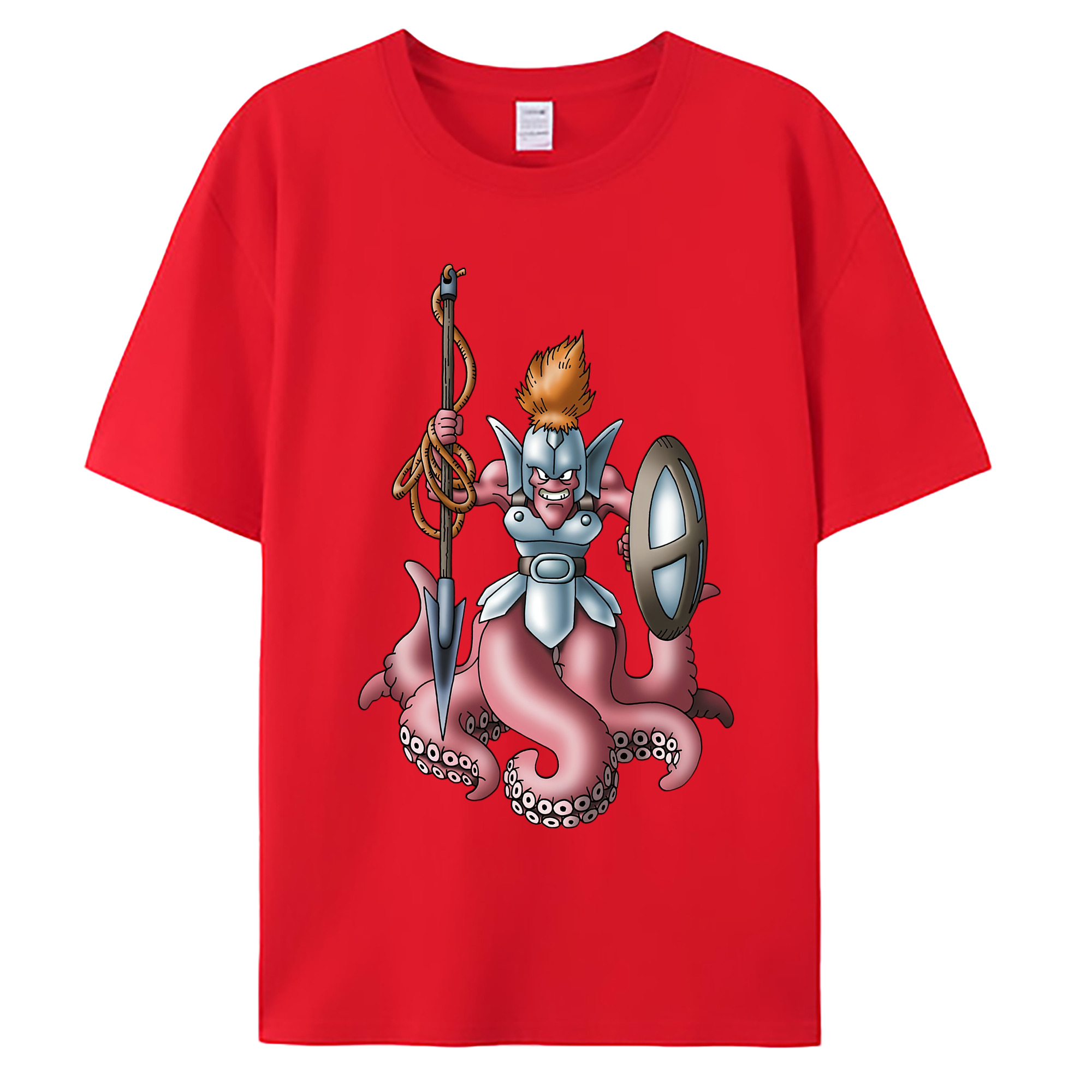 （画像用） ドラゴンクエスト Doragon Kuesuto Dragon Quest 綿100％ メンズ半袖Tシャツ｜肌触りやわらか＆通気性