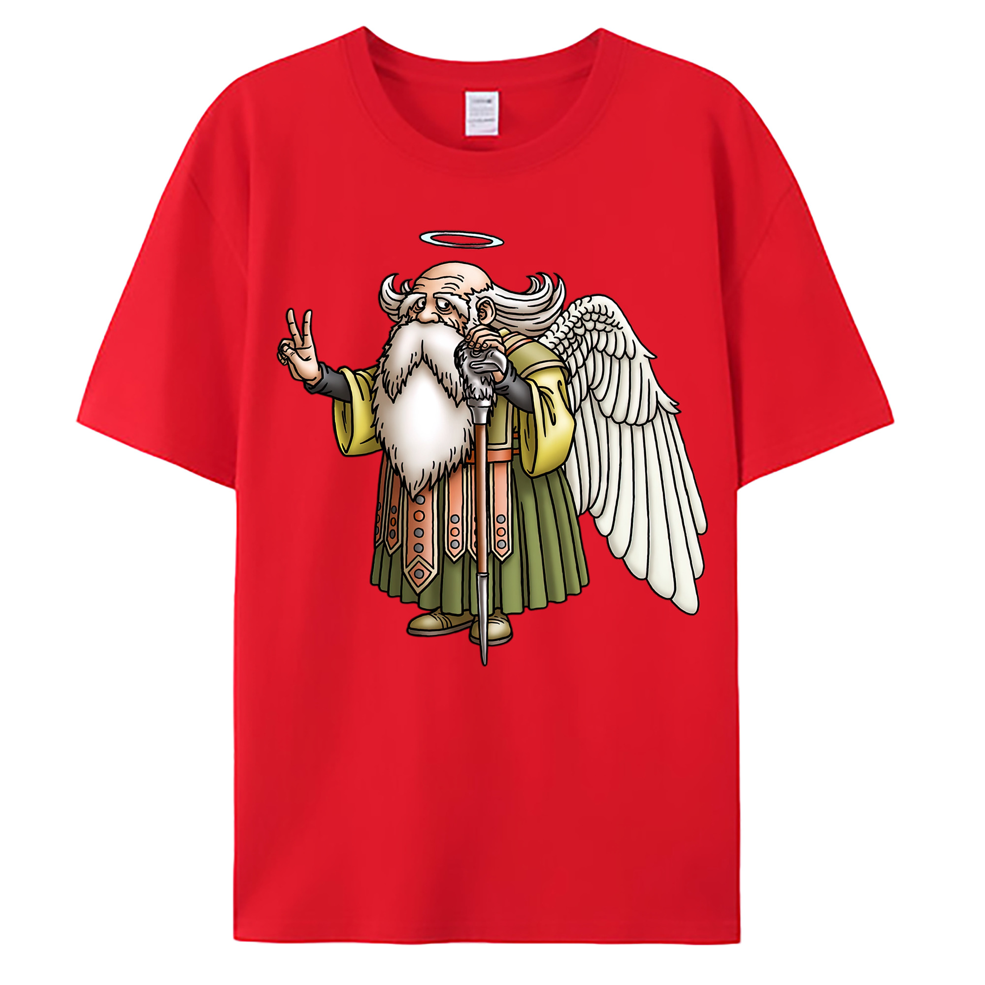 （画像用） ドラゴンクエスト Doragon Kuesuto Dragon Quest 綿100％ メンズ半袖Tシャツ｜肌触りやわらか＆通気性