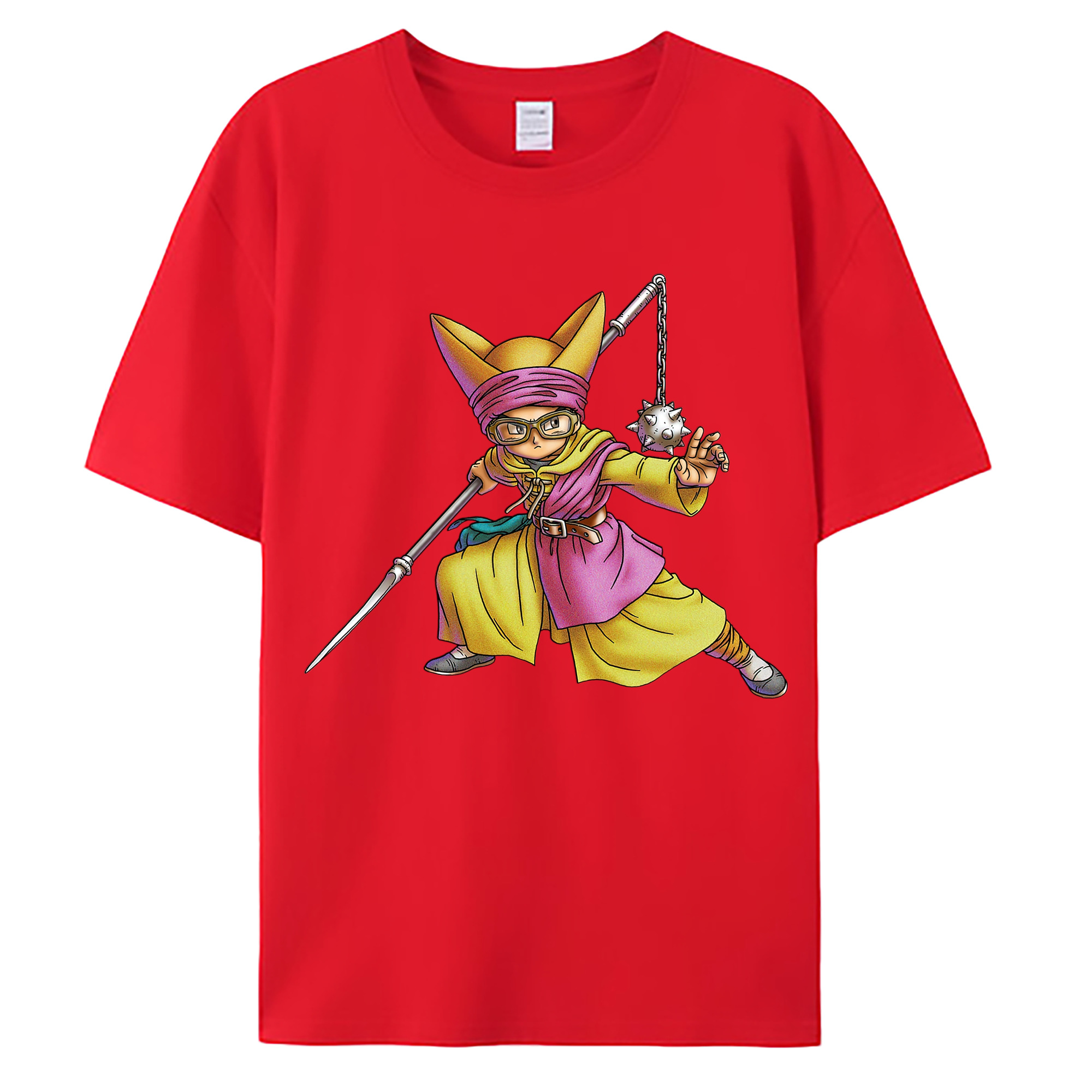 （画像用） ドラゴンクエスト Doragon Kuesuto Dragon Quest 綿100％ メンズ半袖Tシャツ｜肌触りやわらか＆通気性