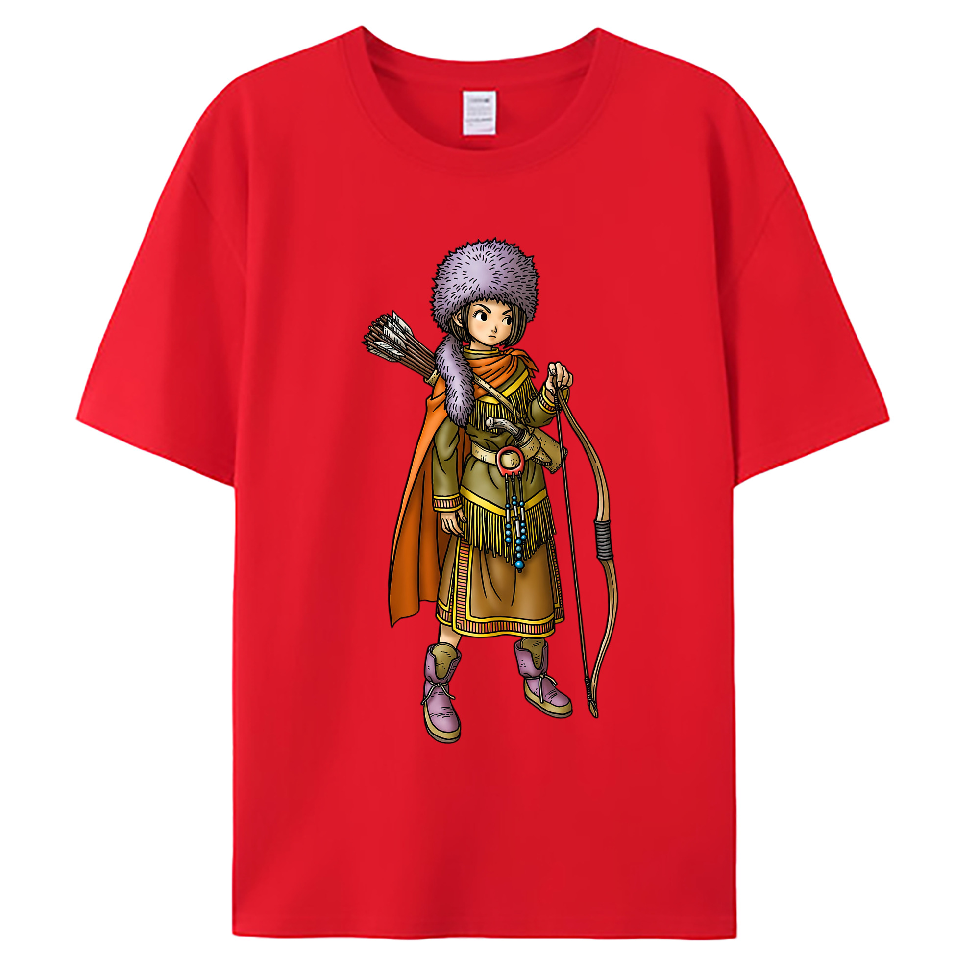 （画像用） ドラゴンクエスト Doragon Kuesuto Dragon Quest 綿100％ メンズ半袖Tシャツ｜肌触りやわらか＆通気性