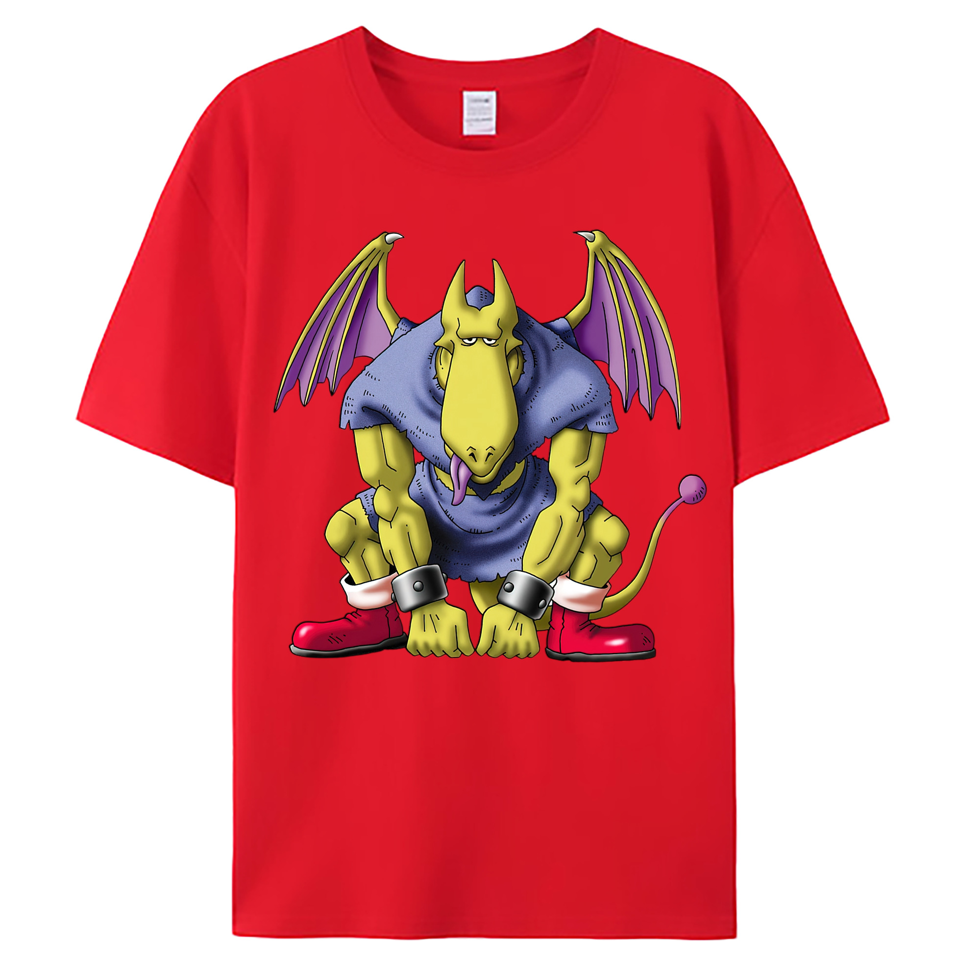 （画像用） ドラゴンクエスト Doragon Kuesuto Dragon Quest 綿100％ メンズ半袖Tシャツ｜肌触りやわらか＆通気性