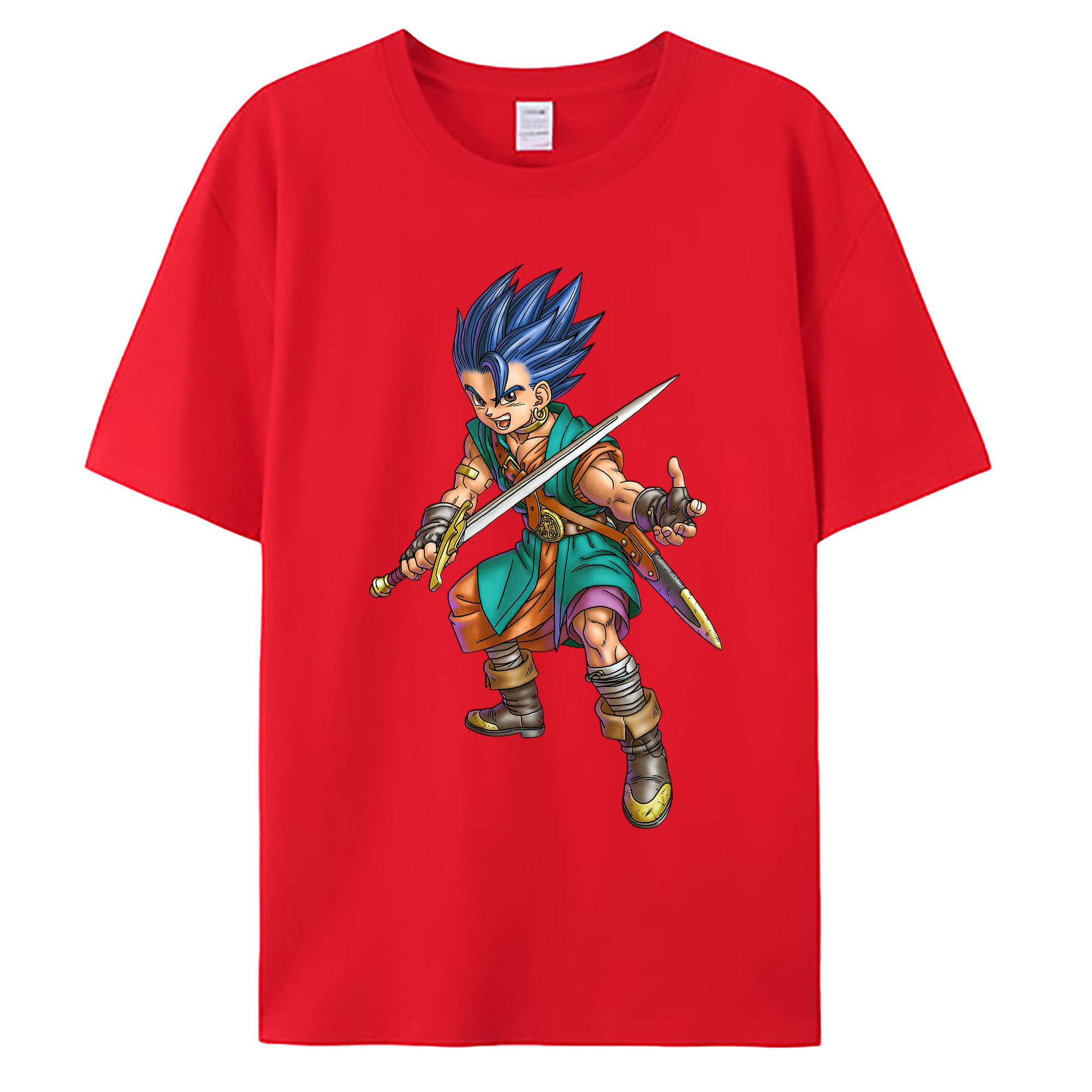 （画像用） ドラゴンクエスト Doragon Kuesuto Dragon Quest 綿100％ メンズ半袖Tシャツ｜肌触りやわらか＆通気性