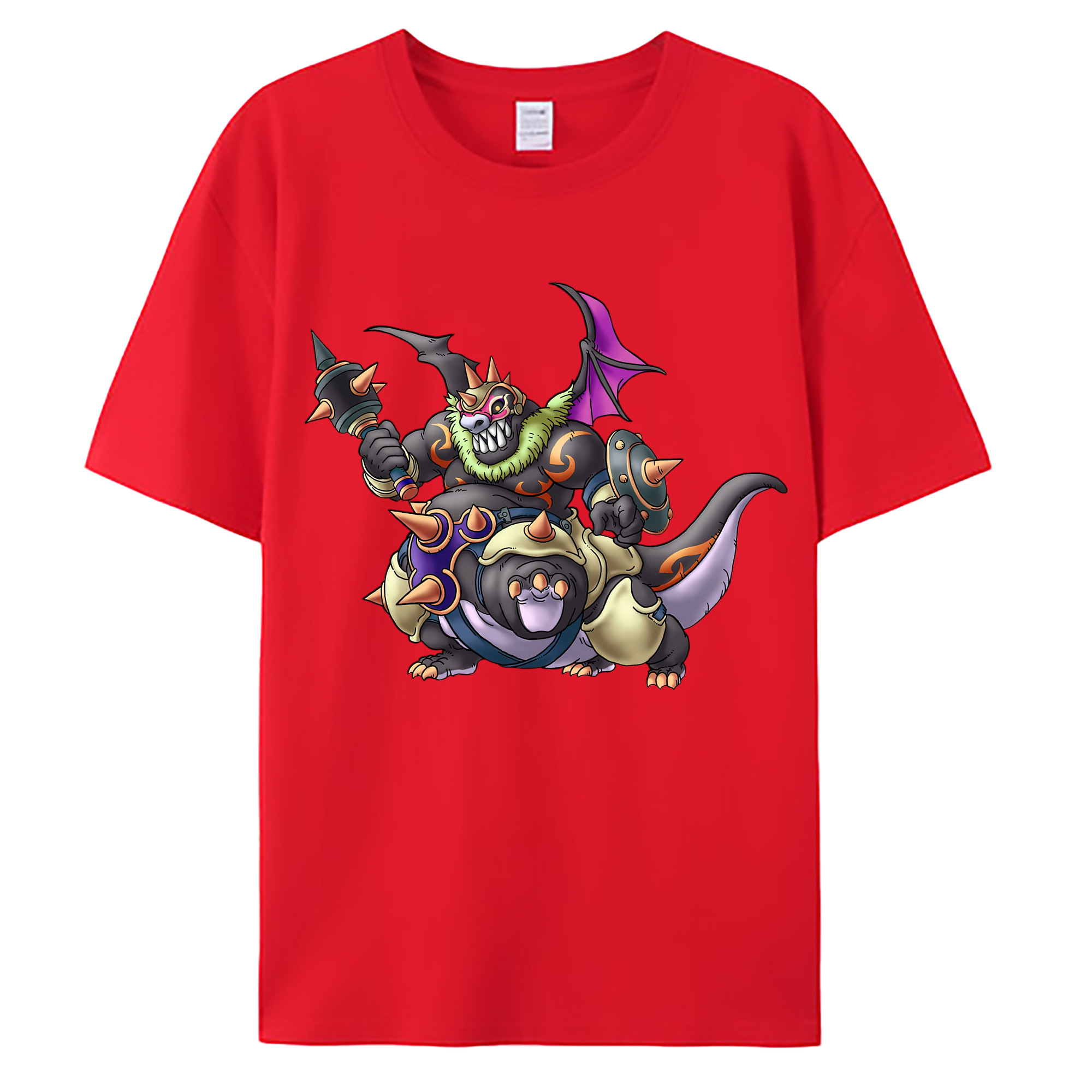 （画像用） ドラゴンクエスト Doragon Kuesuto Dragon Quest 綿100％ メンズ半袖Tシャツ｜肌触りやわらか＆通気性