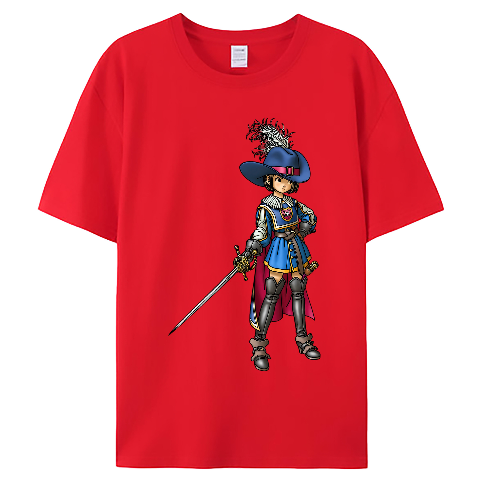 （画像用） ドラゴンクエスト Doragon Kuesuto Dragon Quest 綿100％ メンズ半袖Tシャツ｜肌触りやわらか＆通気性