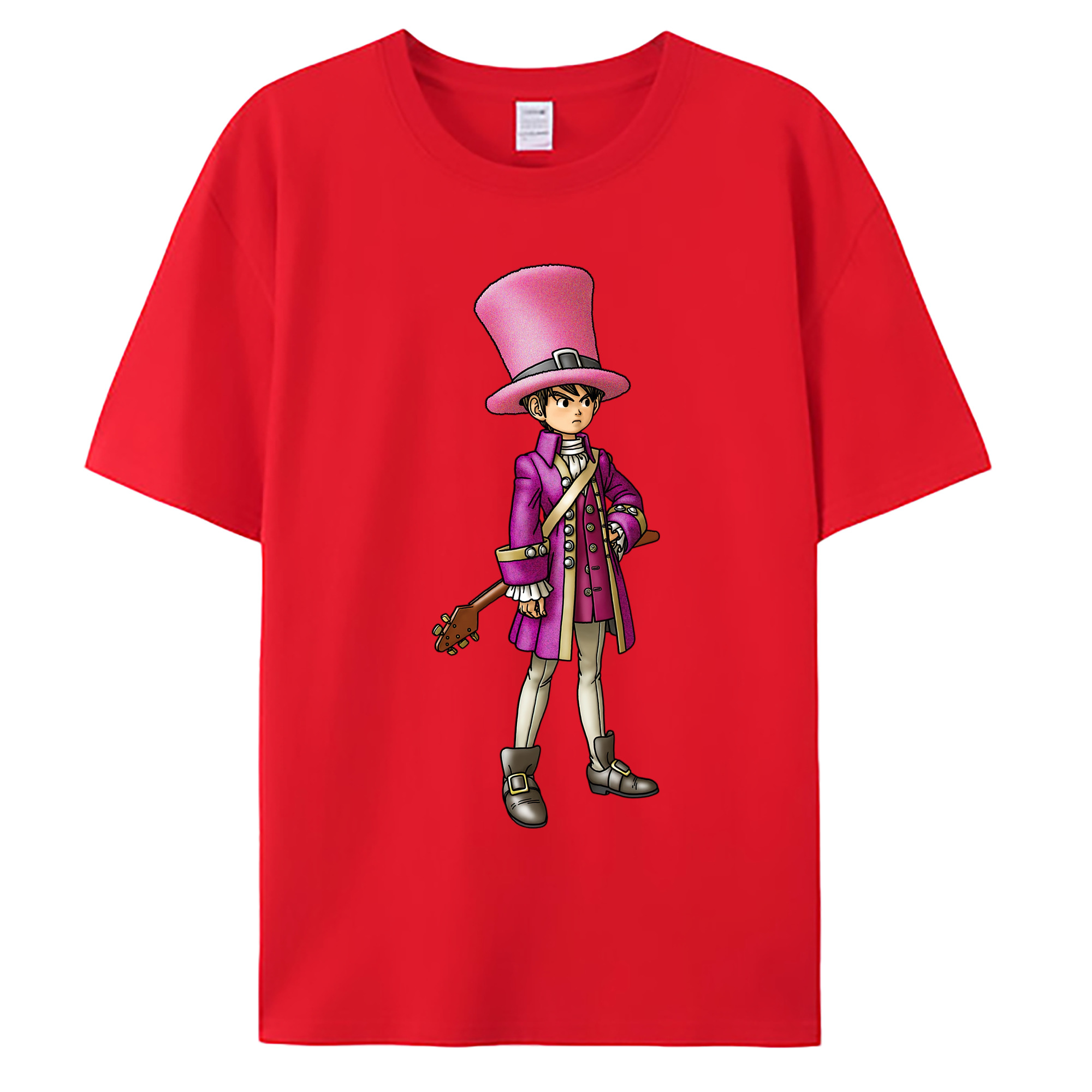 （画像用） ドラゴンクエスト Doragon Kuesuto Dragon Quest 綿100％ メンズ半袖Tシャツ｜肌触りやわらか＆通気性