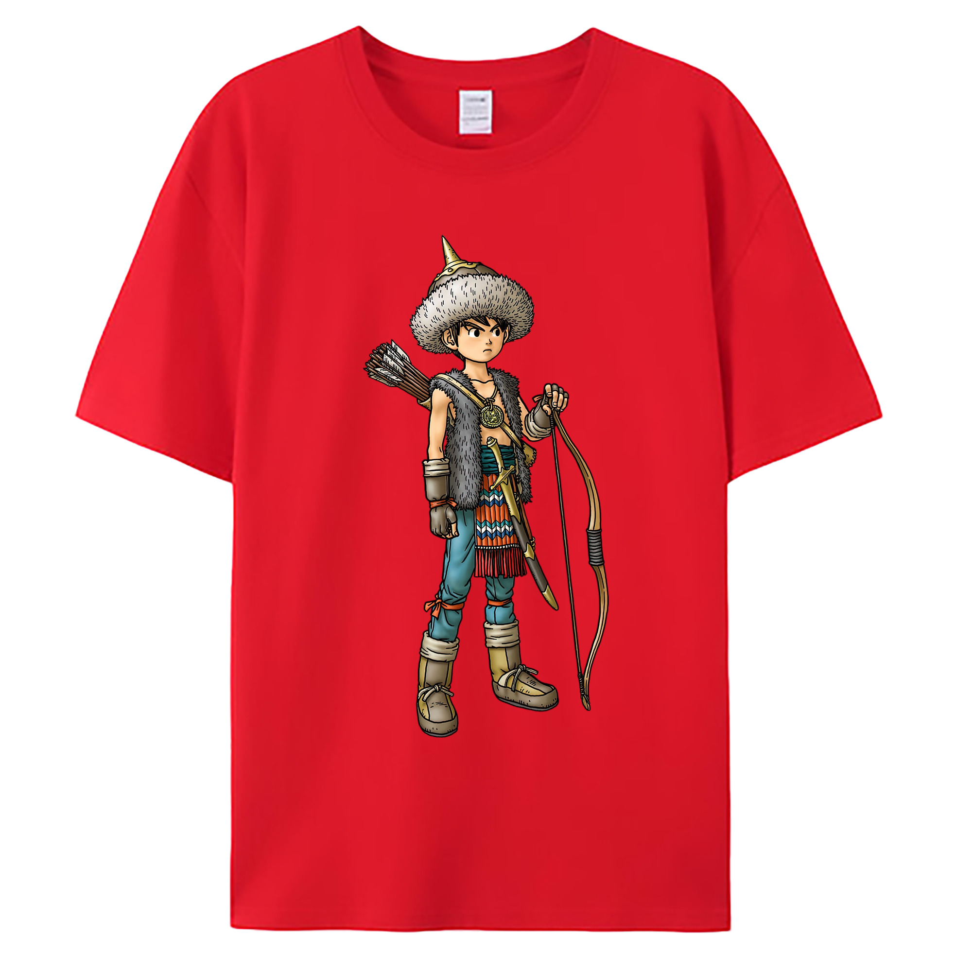 （画像用） ドラゴンクエスト Doragon Kuesuto Dragon Quest 綿100％ メンズ半袖Tシャツ｜肌触りやわらか＆通気性