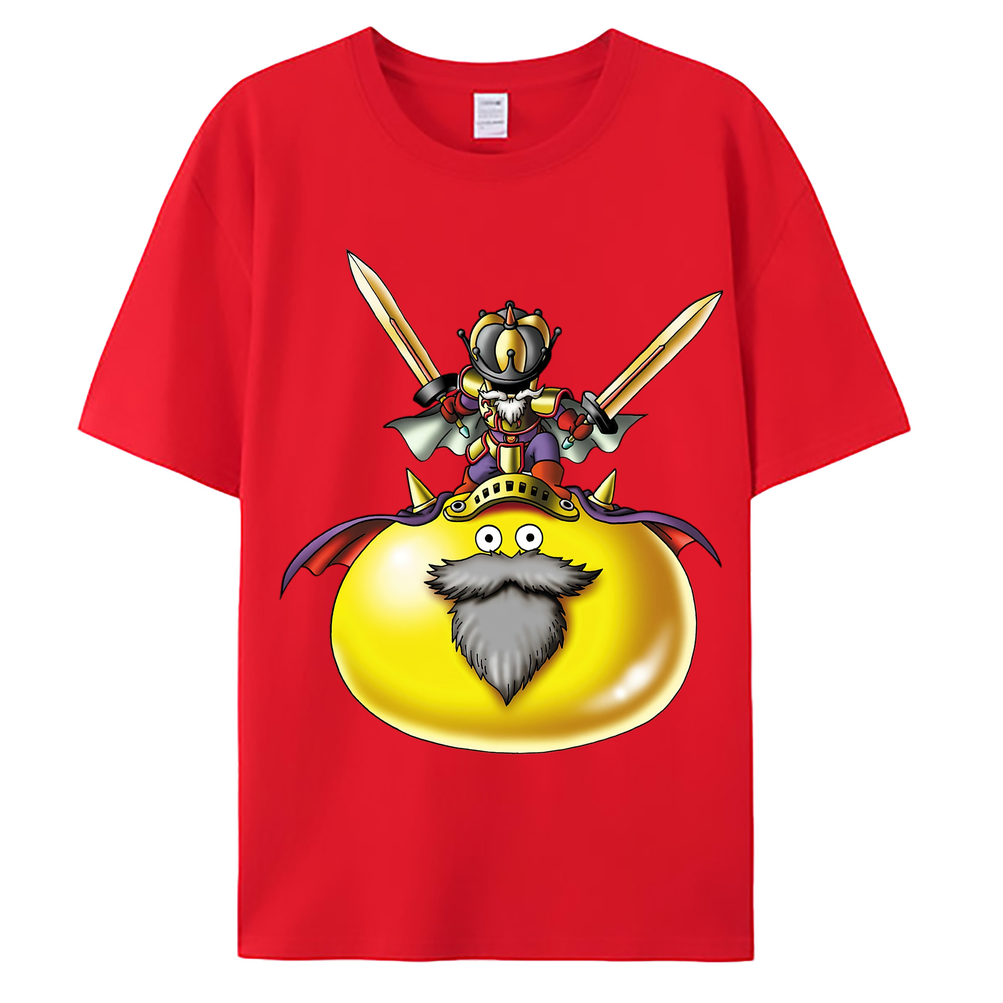 （画像用） ドラゴンクエスト Doragon Kuesuto Dragon Quest 綿100％ メンズ半袖Tシャツ｜肌触りやわらか＆通気性