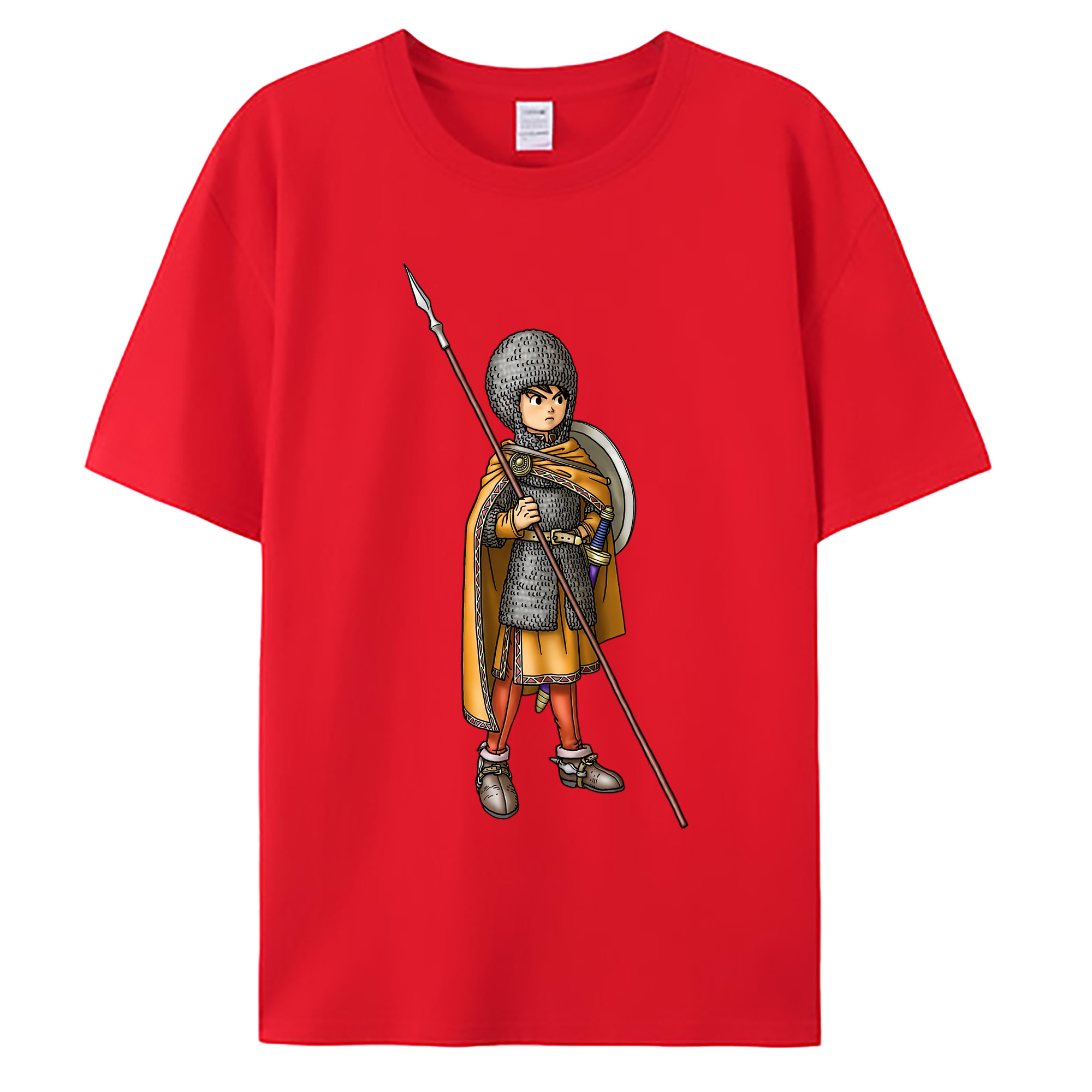 （画像用） ドラゴンクエスト Doragon Kuesuto Dragon Quest 綿100％ メンズ半袖Tシャツ｜肌触りやわらか＆通気性