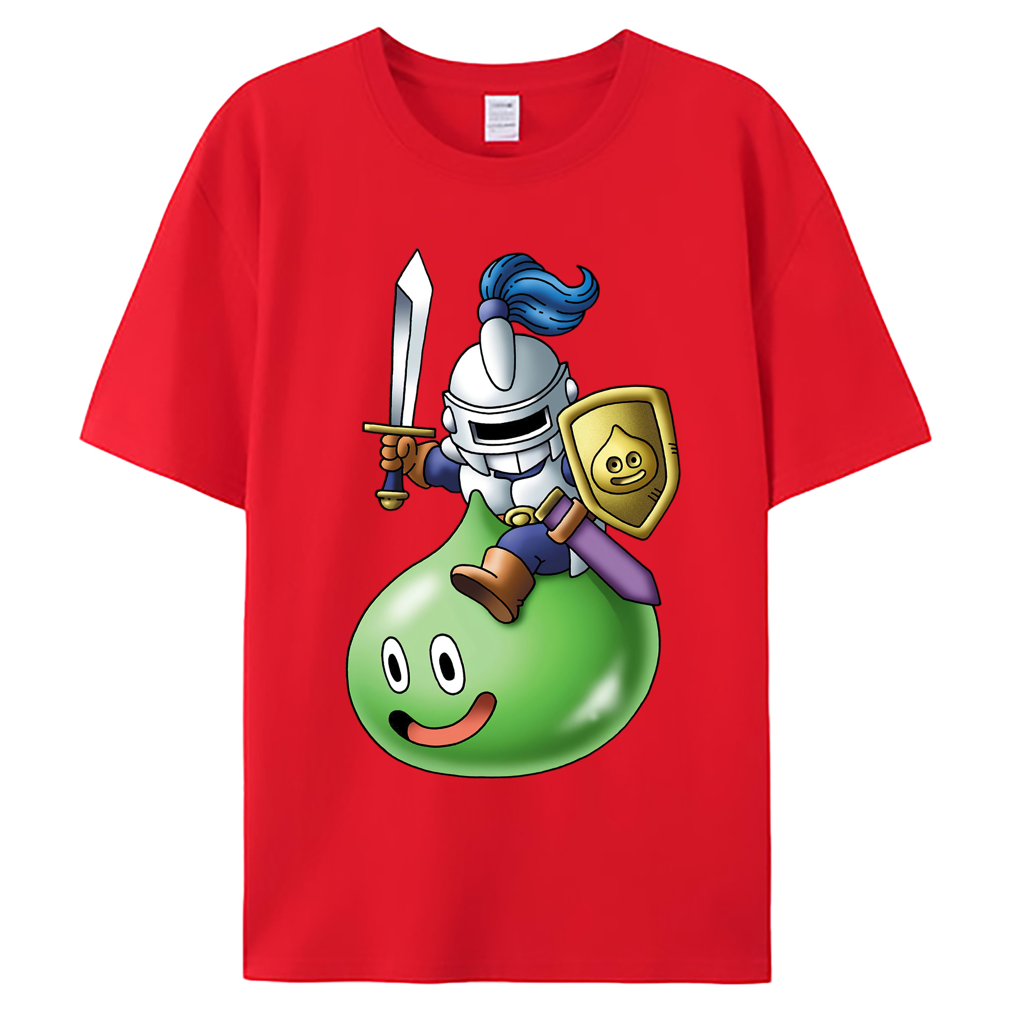 （画像用） ドラゴンクエスト Doragon Kuesuto Dragon Quest 綿100％ メンズ半袖Tシャツ｜肌触りやわらか＆通気性