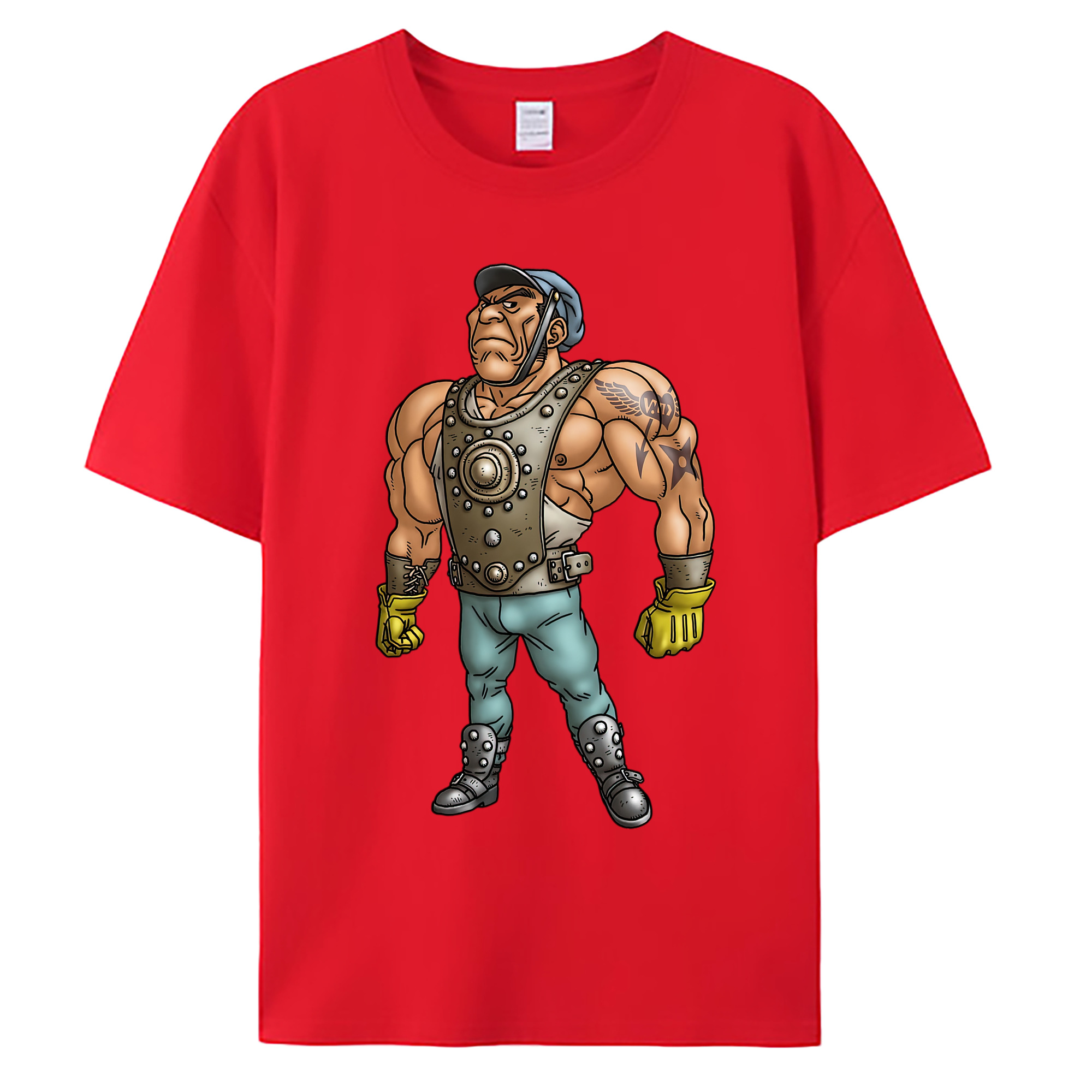 （画像用） ドラゴンクエスト Doragon Kuesuto Dragon Quest 綿100％ メンズ半袖Tシャツ｜肌触りやわらか＆通気性