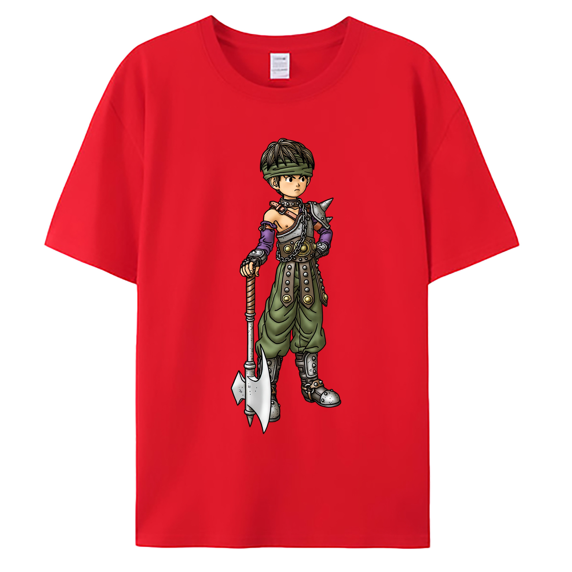 （画像用） ドラゴンクエスト Doragon Kuesuto Dragon Quest 綿100％ メンズ半袖Tシャツ｜肌触りやわらか＆通気性