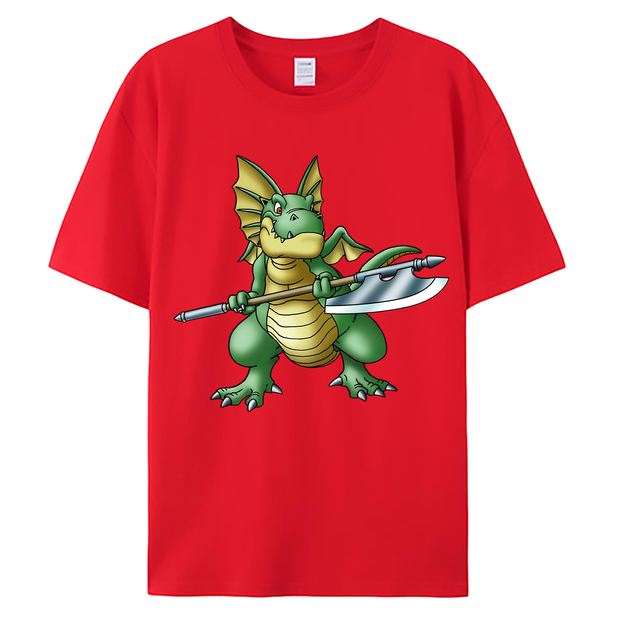 （画像用） ドラゴンクエスト Doragon Kuesuto Dragon Quest 綿100％ メンズ半袖Tシャツ｜肌触りやわらか＆通気性