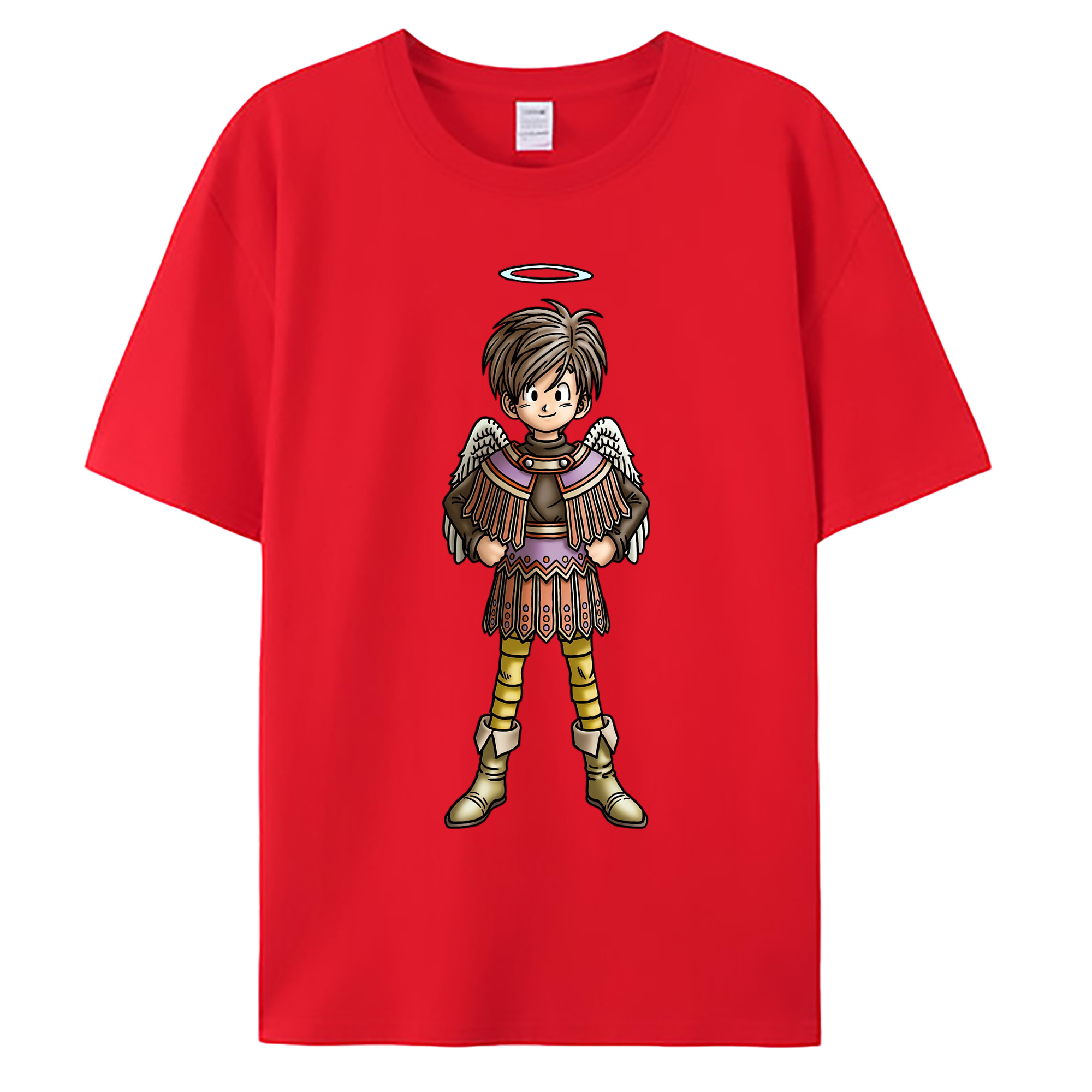 （画像用） ドラゴンクエスト Doragon Kuesuto Dragon Quest 綿100％ メンズ半袖Tシャツ｜肌触りやわらか＆通気性
