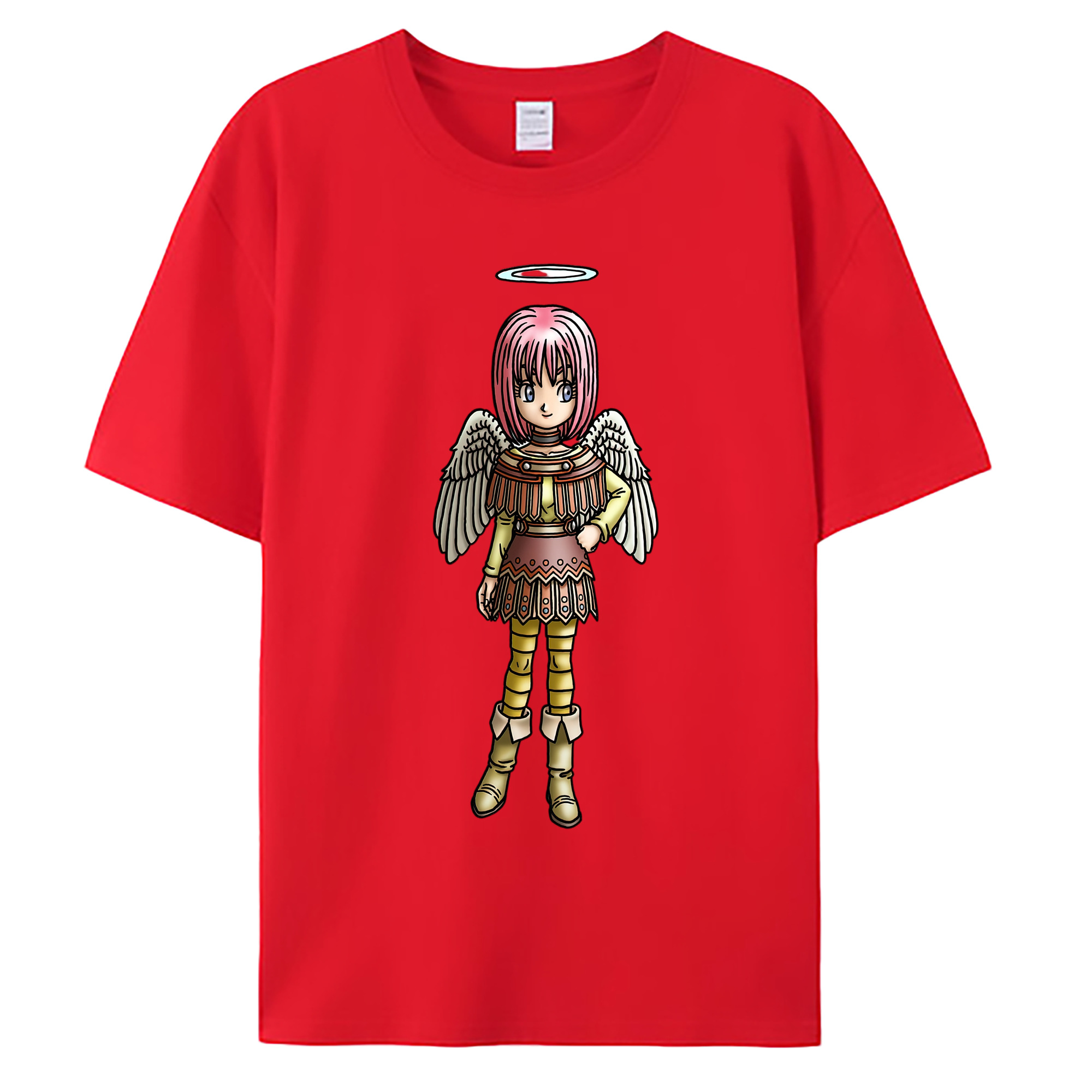 （画像用） ドラゴンクエスト Doragon Kuesuto Dragon Quest 綿100％ メンズ半袖Tシャツ｜肌触りやわらか＆通気性