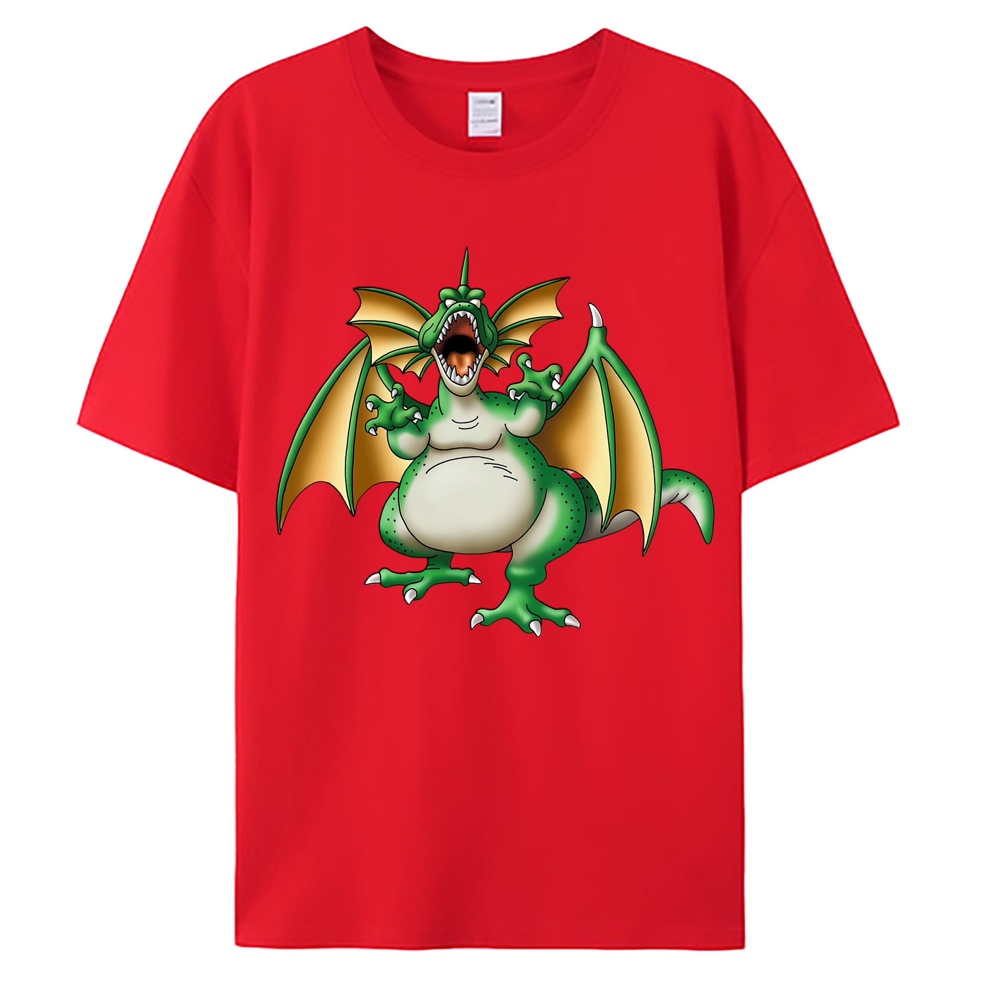 （画像用） ドラゴンクエスト Doragon Kuesuto Dragon Quest 綿100％ メンズ半袖Tシャツ｜肌触りやわらか＆通気性