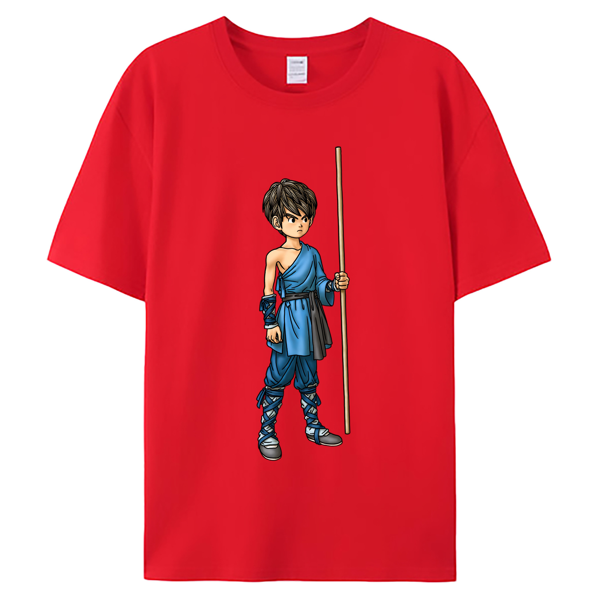 （画像用） ドラゴンクエスト Doragon Kuesuto Dragon Quest 綿100％ メンズ半袖Tシャツ｜肌触りやわらか＆通気性