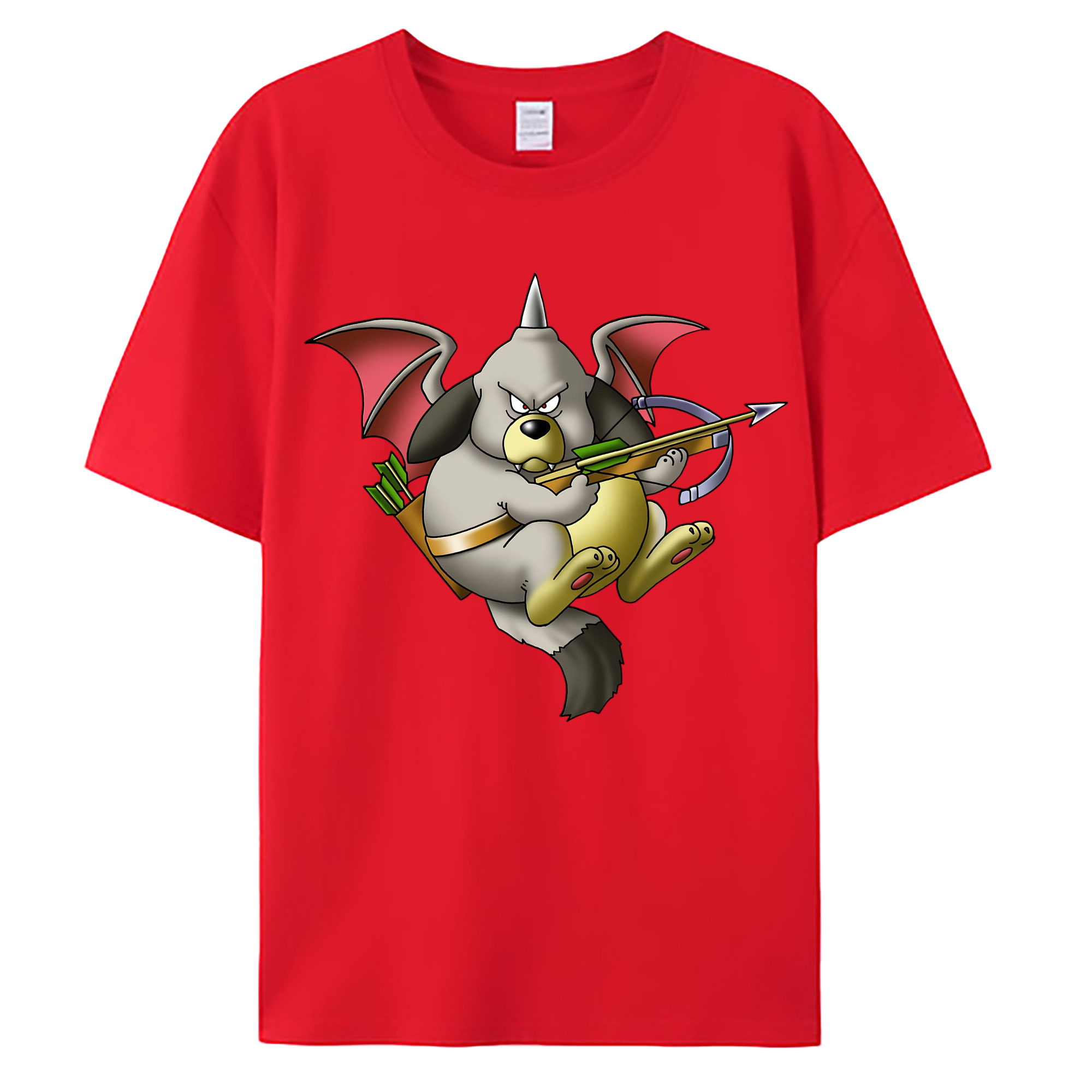 （画像用） ドラゴンクエスト Doragon Kuesuto Dragon Quest 綿100％ メンズ半袖Tシャツ｜肌触りやわらか＆通気性
