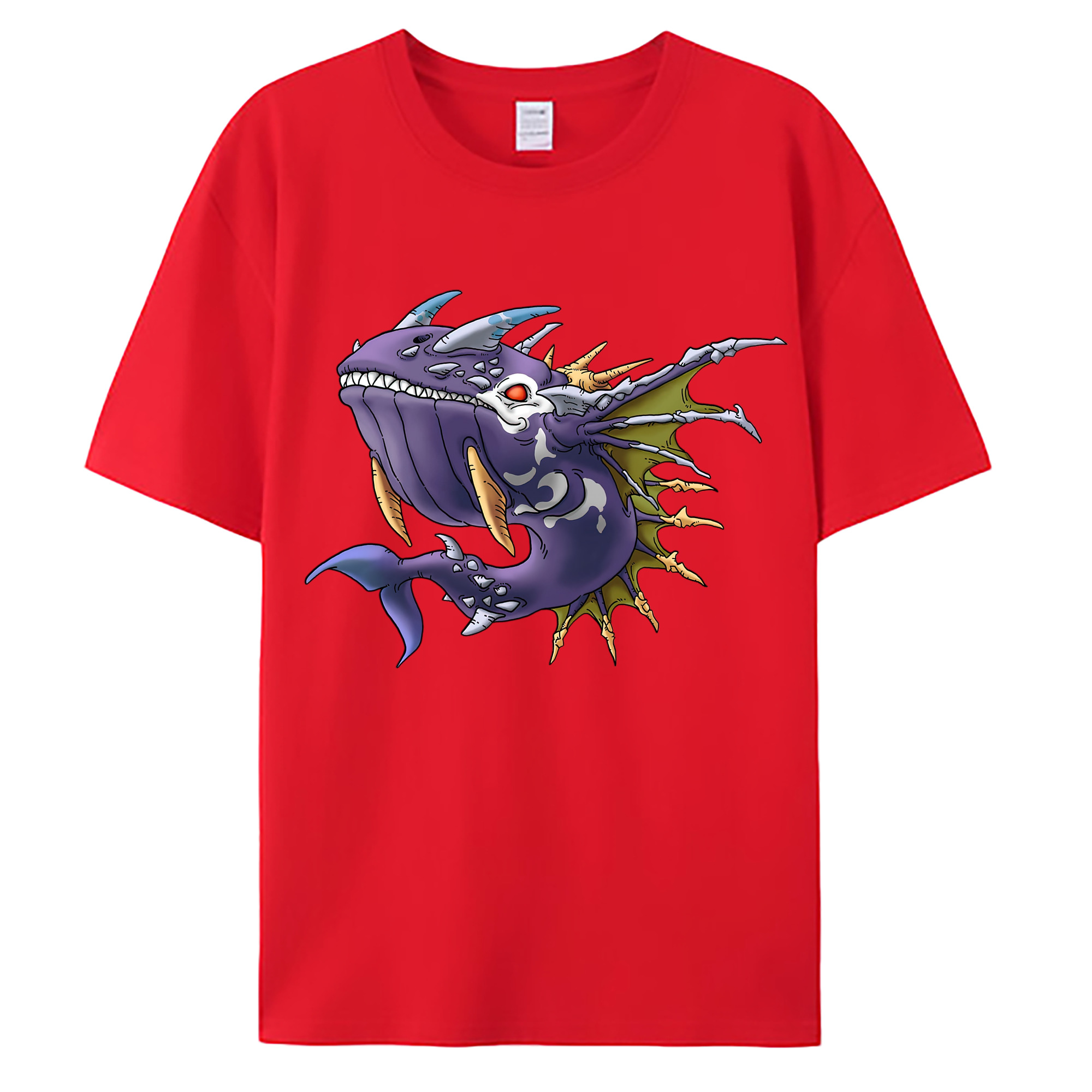 （画像用） ドラゴンクエスト Doragon Kuesuto Dragon Quest 綿100％ メンズ半袖Tシャツ｜肌触りやわらか＆通気性
