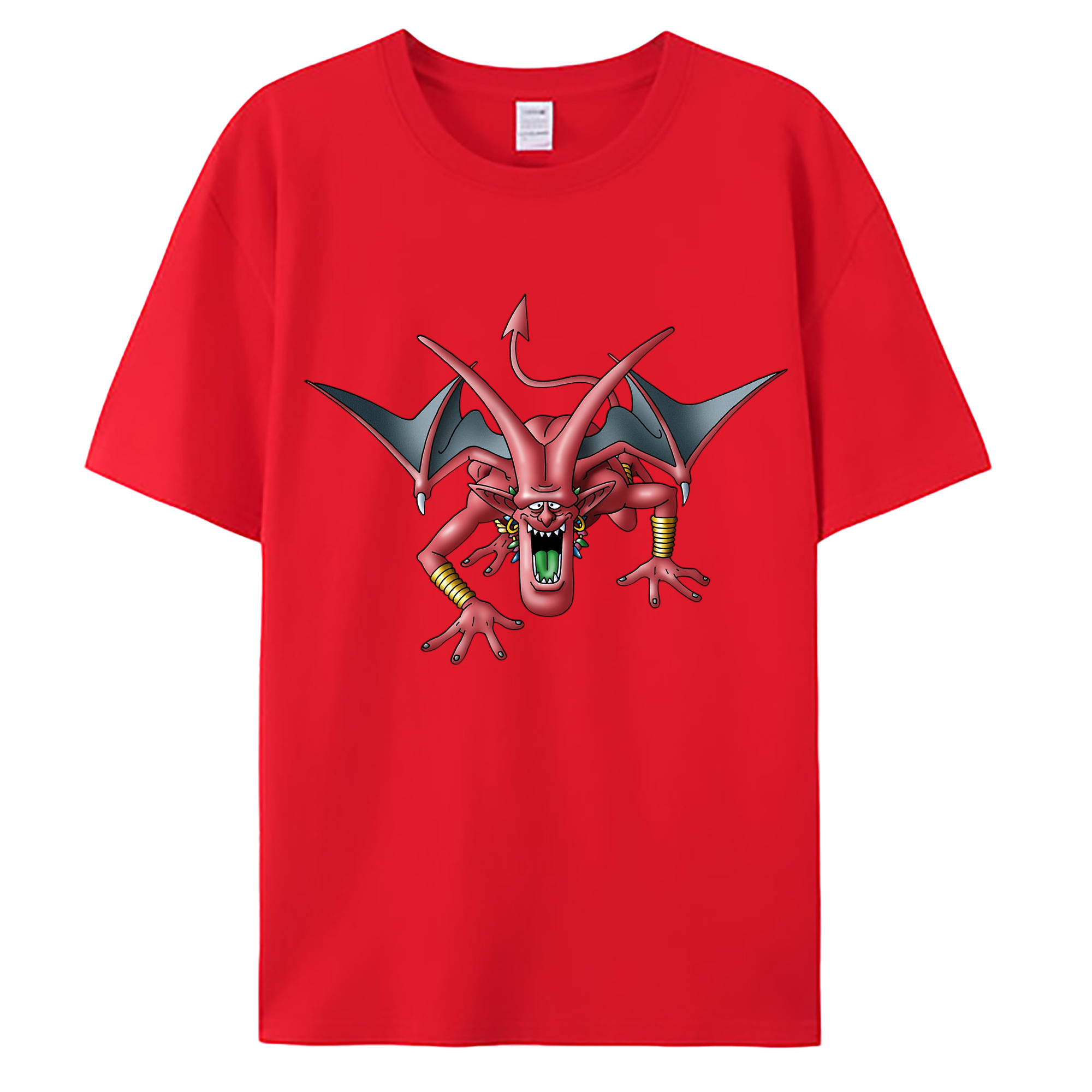 （画像用） ドラゴンクエスト Doragon Kuesuto Dragon Quest 綿100％ メンズ半袖Tシャツ｜肌触りやわらか＆通気性