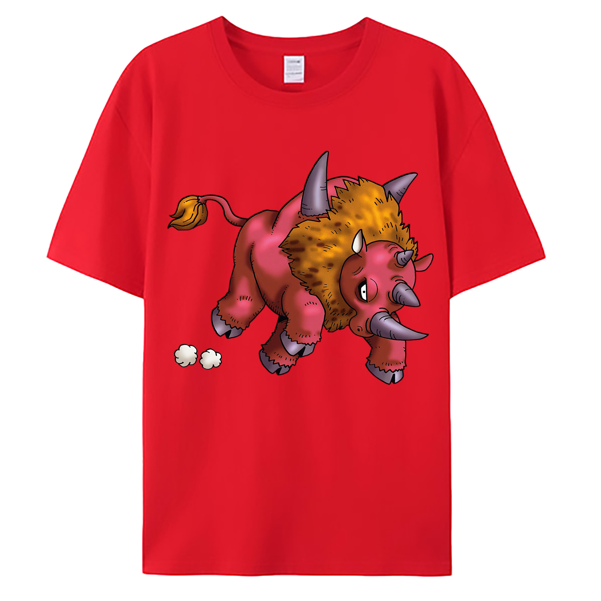 （画像用） ドラゴンクエスト Doragon Kuesuto Dragon Quest 綿100％ メンズ半袖Tシャツ｜肌触りやわらか＆通気性