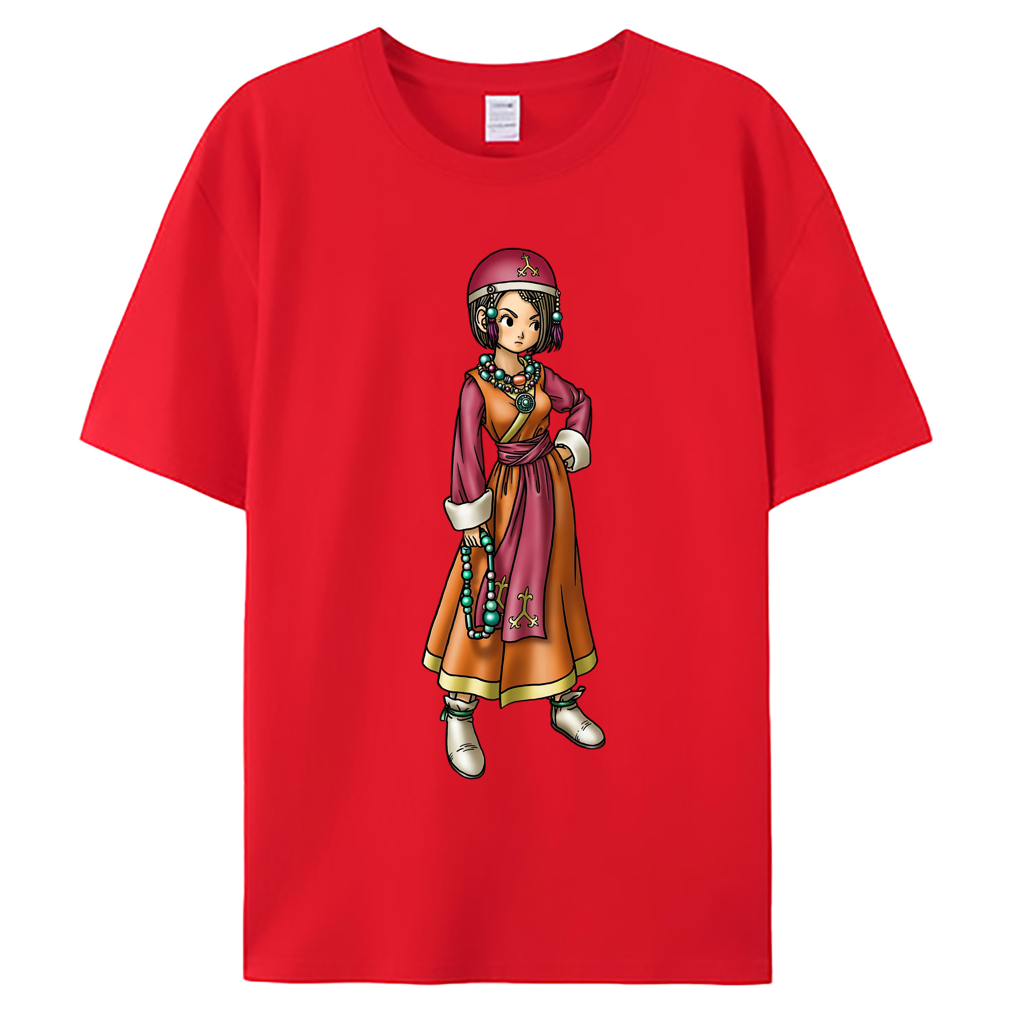 （画像用） ドラゴンクエスト Doragon Kuesuto Dragon Quest 綿100％ メンズ半袖Tシャツ｜肌触りやわらか＆通気性