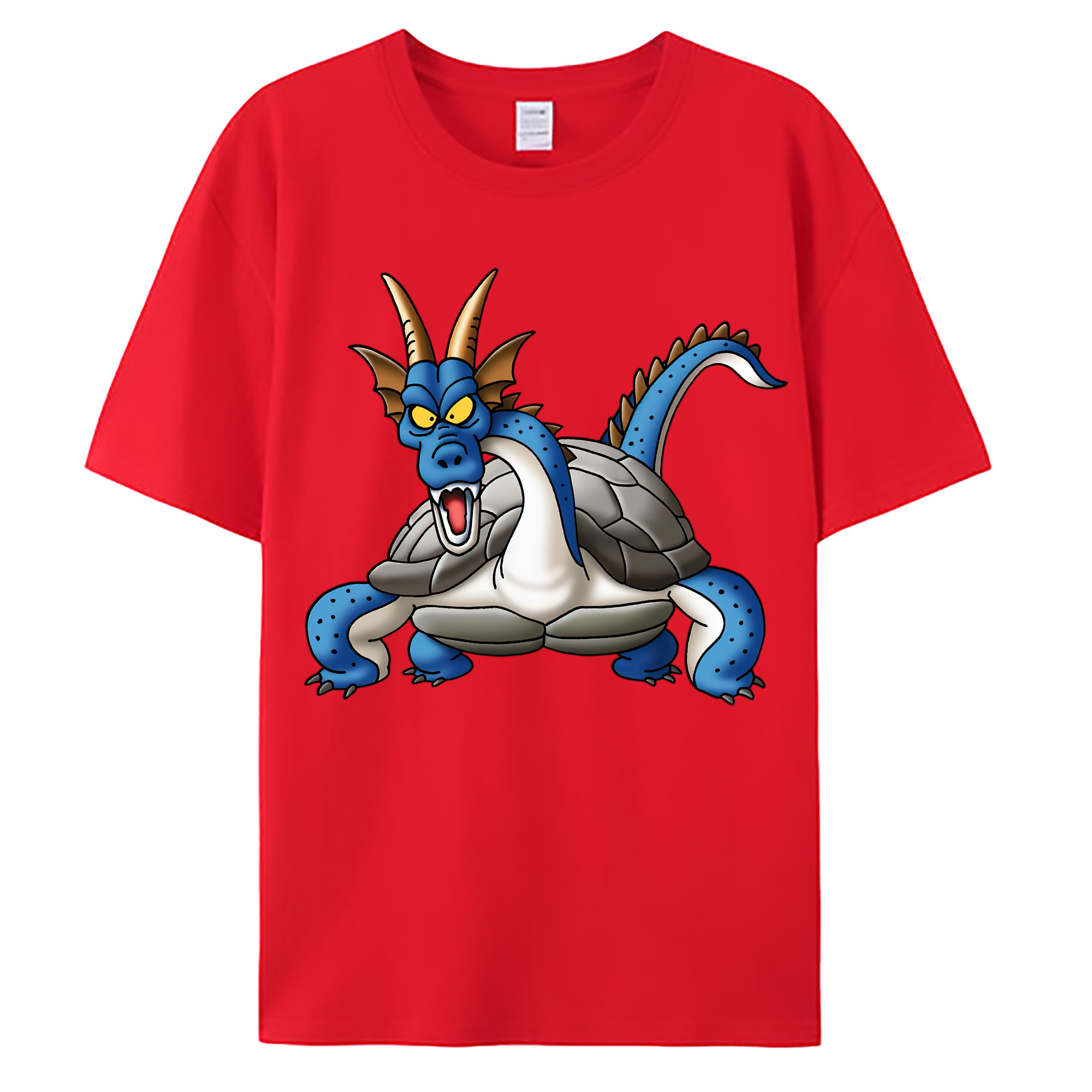（画像用） ドラゴンクエスト Doragon Kuesuto Dragon Quest 綿100％ メンズ半袖Tシャツ｜肌触りやわらか＆通気性