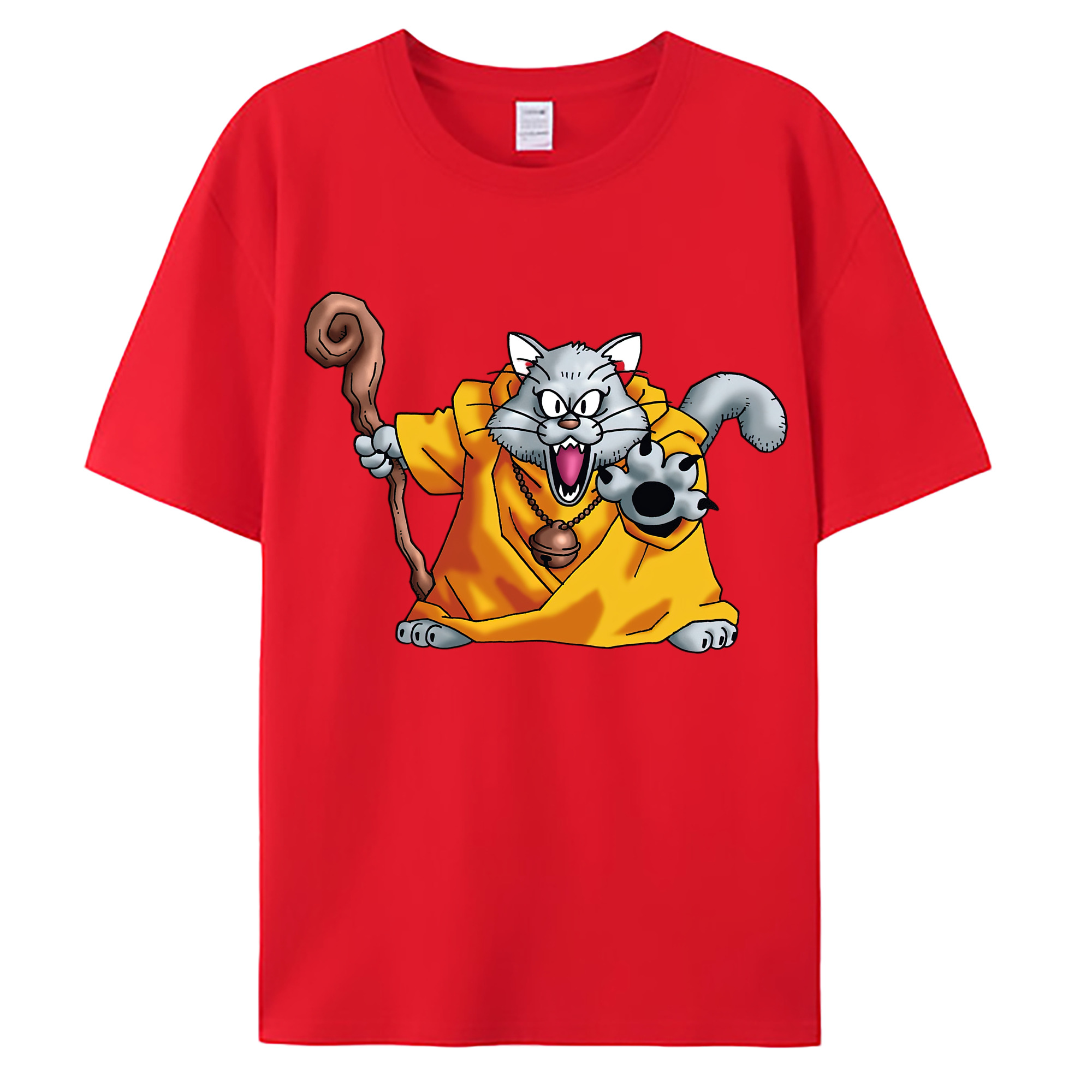 （画像用） ドラゴンクエスト Doragon Kuesuto Dragon Quest 綿100％ メンズ半袖Tシャツ｜肌触りやわらか＆通気性