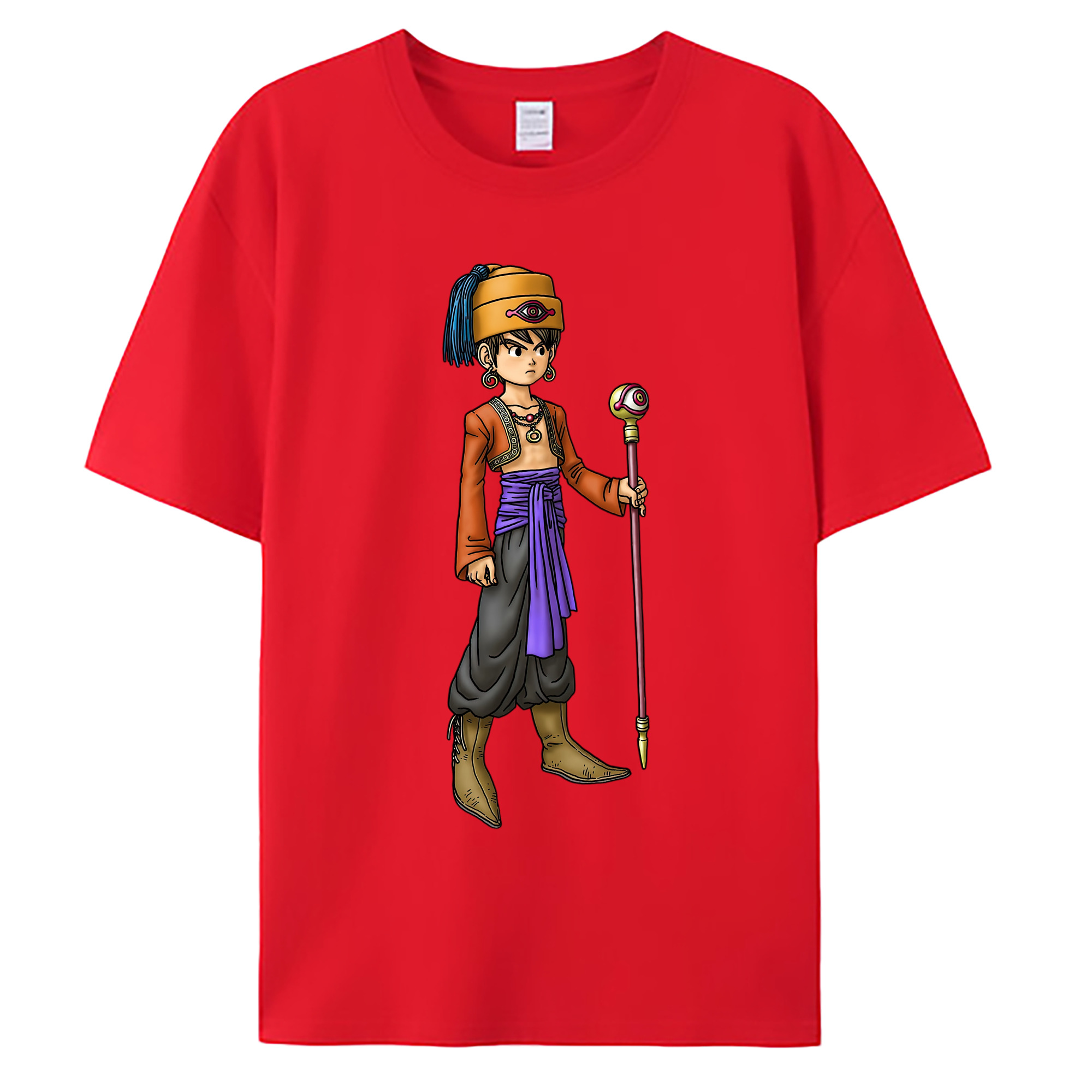 （画像用） ドラゴンクエスト Doragon Kuesuto Dragon Quest 綿100％ メンズ半袖Tシャツ｜肌触りやわらか＆通気性