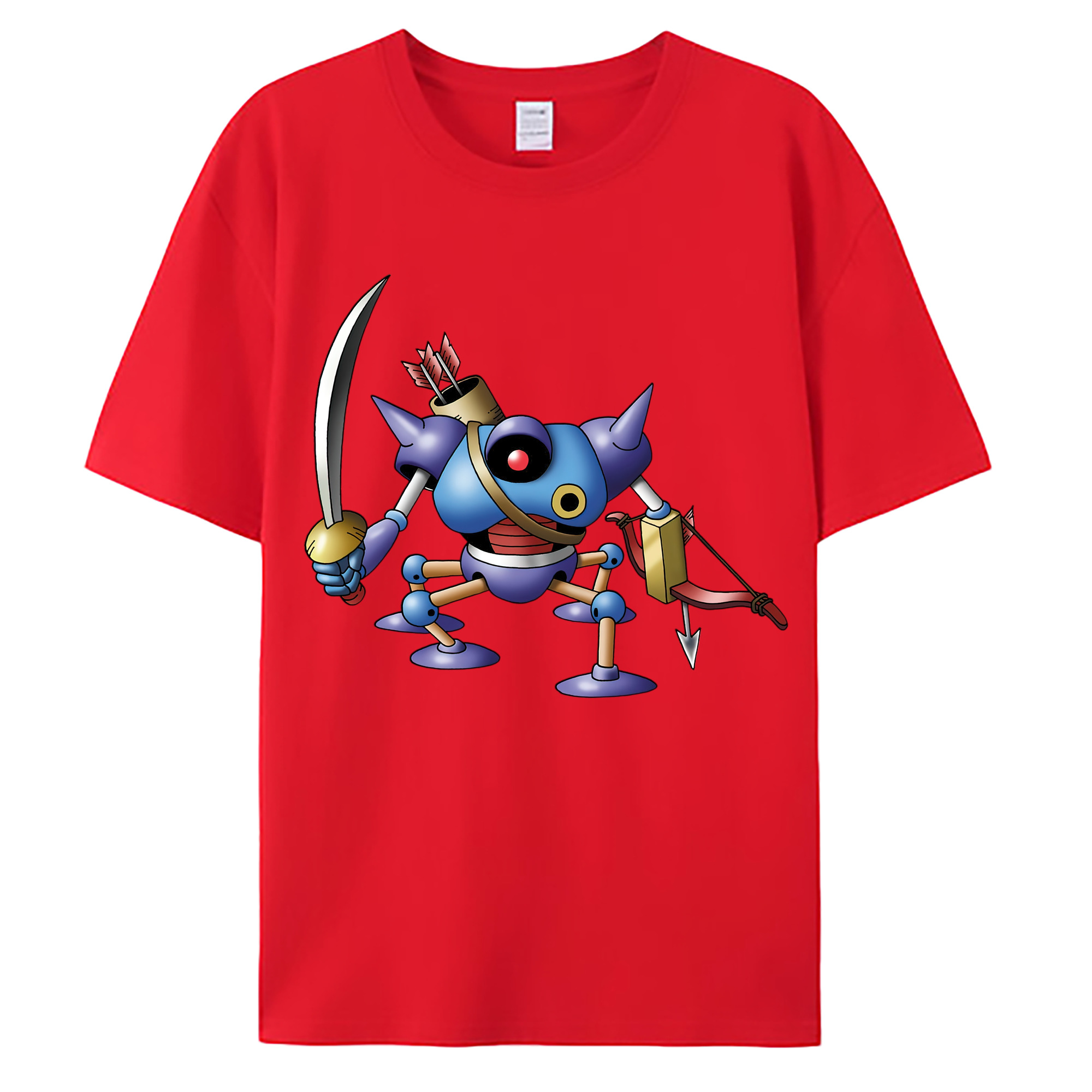 （画像用） ドラゴンクエスト Doragon Kuesuto Dragon Quest 綿100％ メンズ半袖Tシャツ｜肌触りやわらか＆通気性