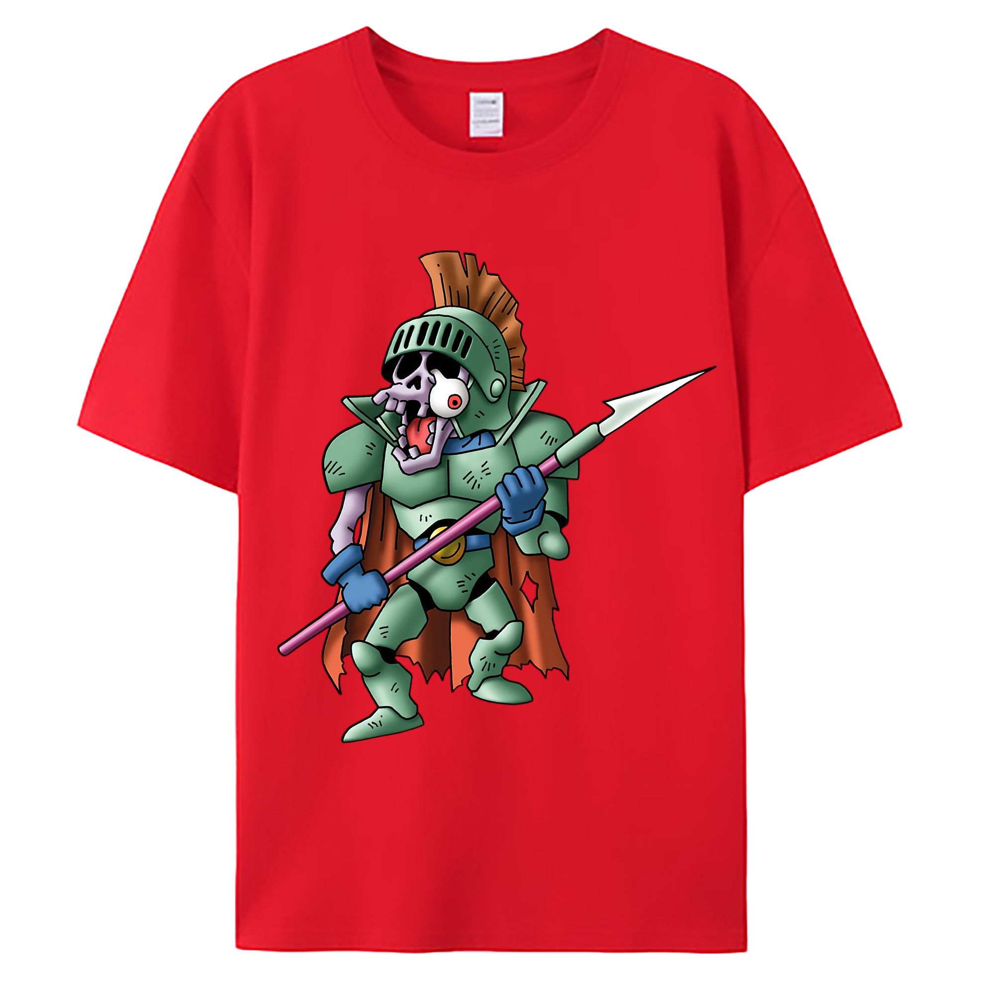 （画像用） ドラゴンクエスト Doragon Kuesuto Dragon Quest 綿100％ メンズ半袖Tシャツ｜肌触りやわらか＆通気性