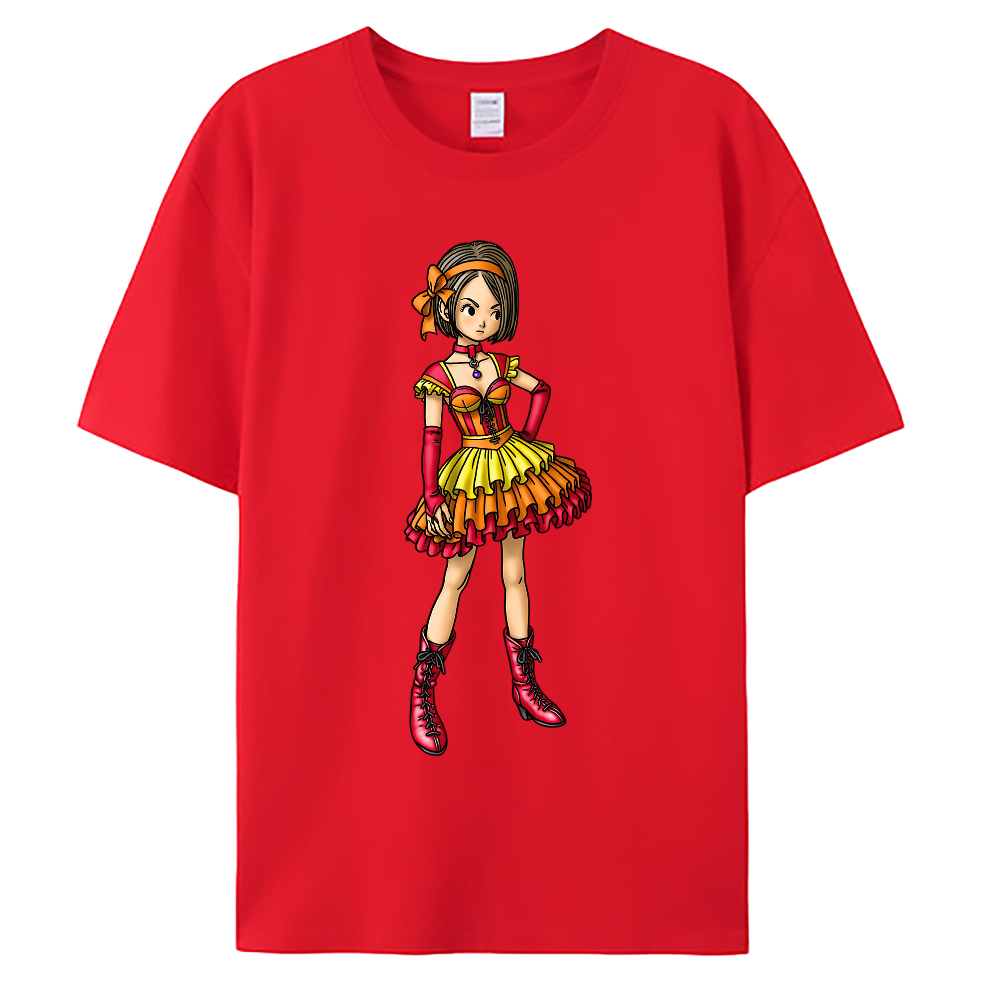（画像用） ドラゴンクエスト Doragon Kuesuto Dragon Quest 綿100％ メンズ半袖Tシャツ｜肌触りやわらか＆通気性