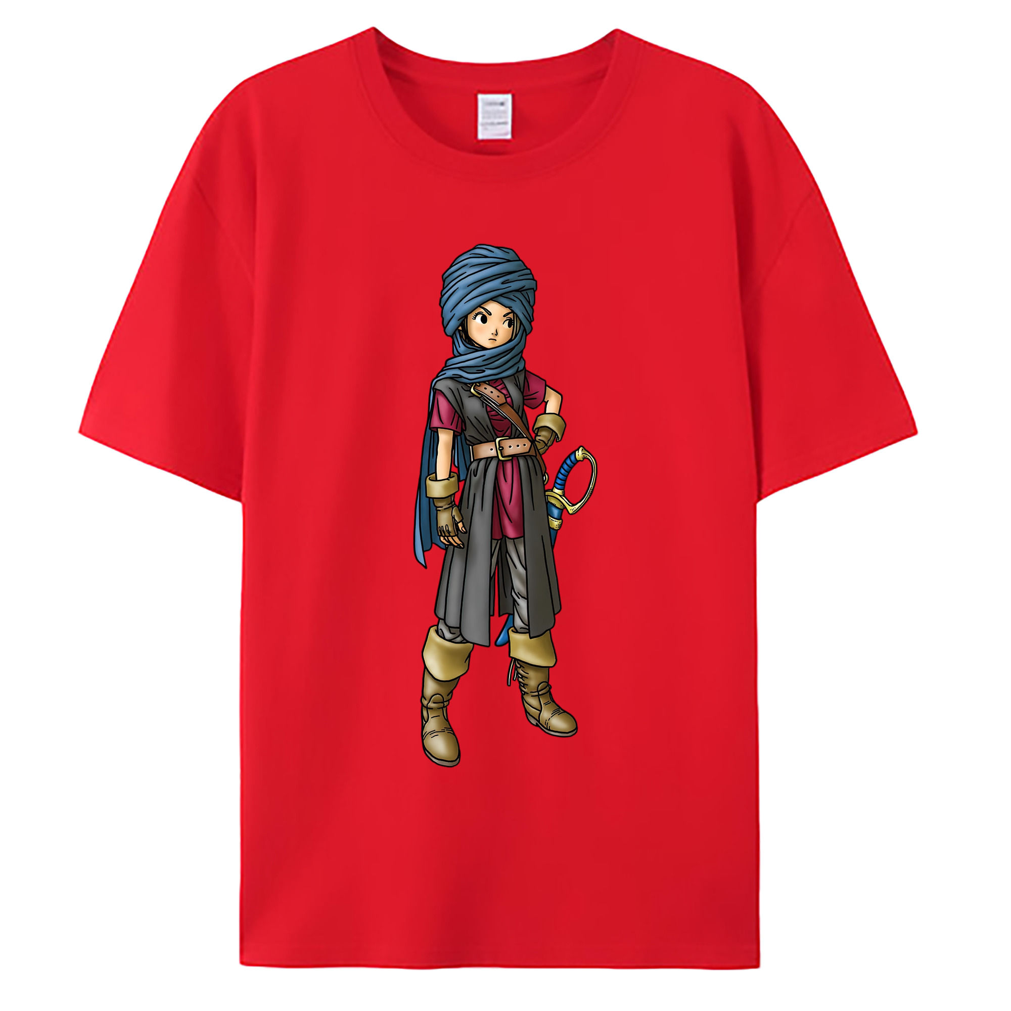 （画像用） ドラゴンクエスト Doragon Kuesuto Dragon Quest 綿100％ メンズ半袖Tシャツ｜肌触りやわらか＆通気性